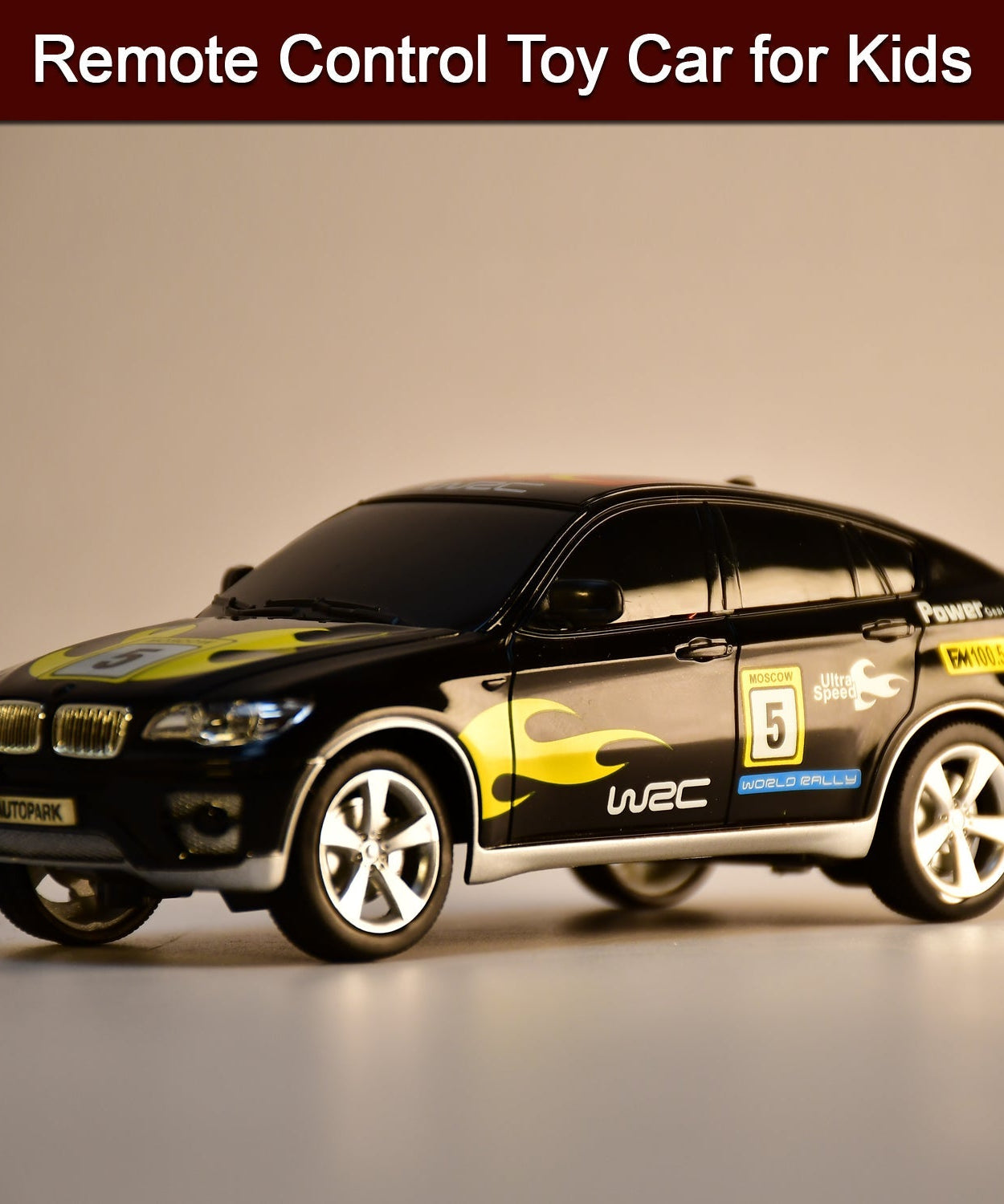 Toy car with remote control for kids.