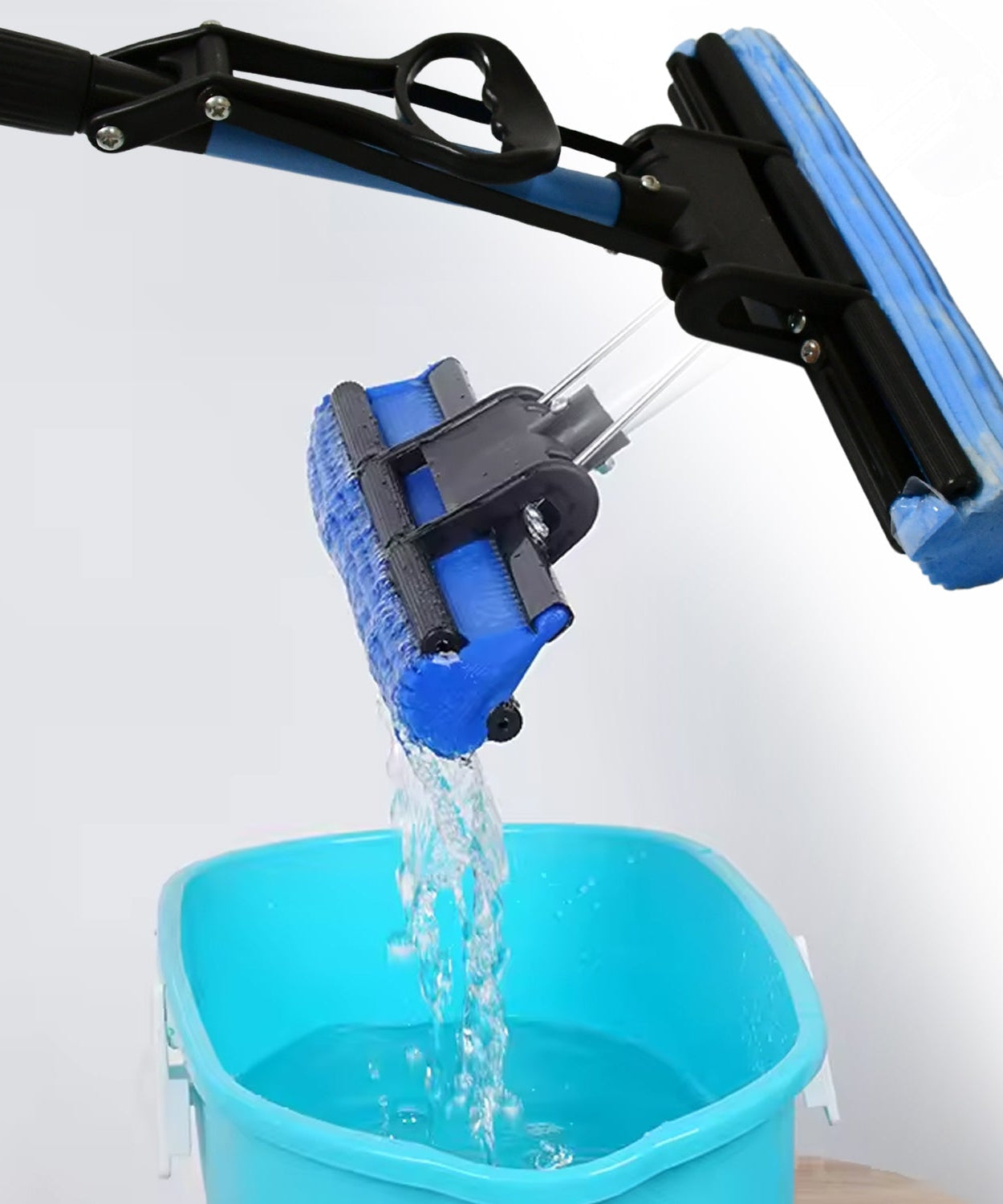 Floor Cleaning Squeeze Mop with Adjustable Telescopic Handle Squeegee Absorber Sponge Cleaner Pocha for Home Kitchen Bathroom (1 Pc)