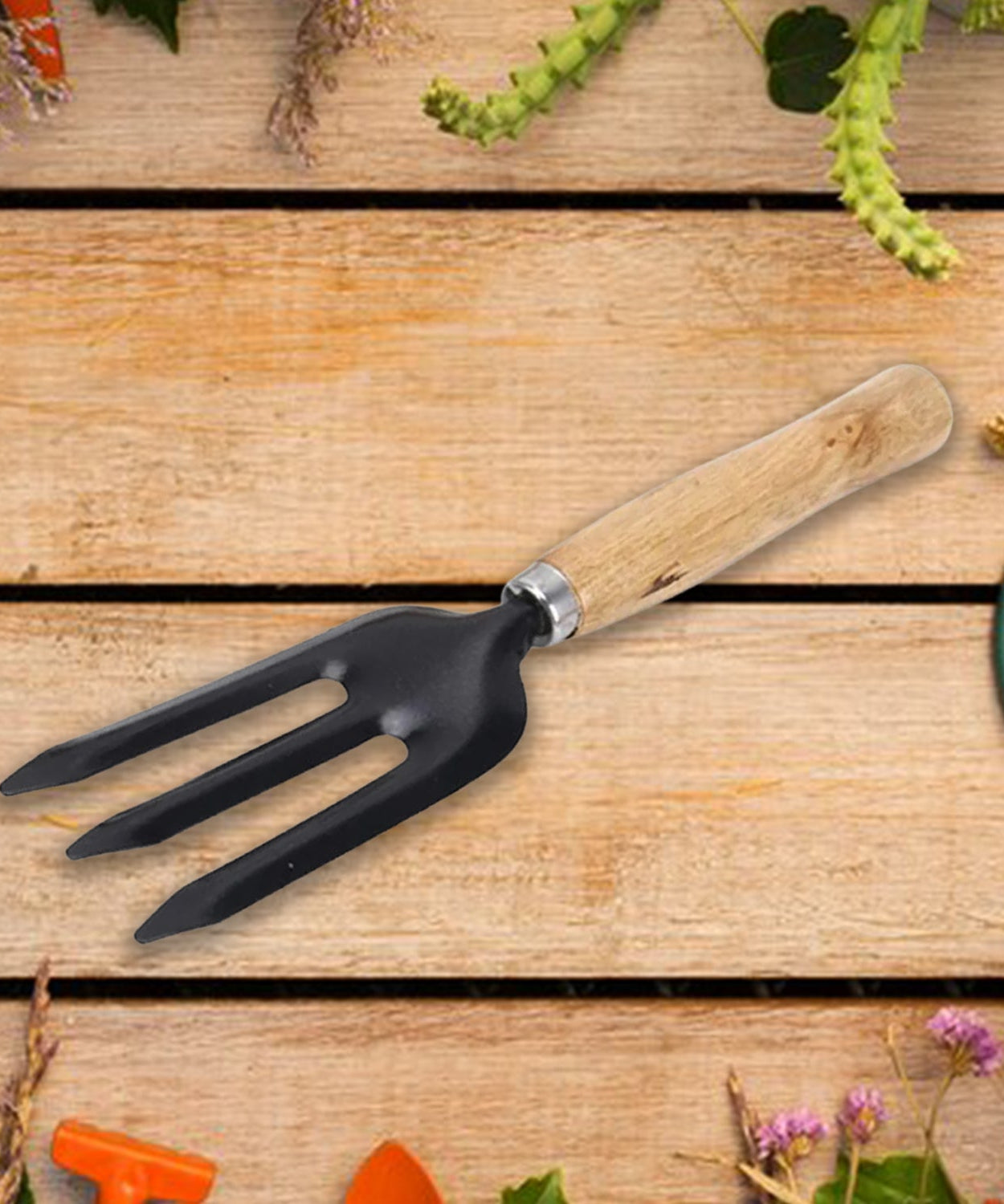 Hand Weeding Fork (Steel, Black)