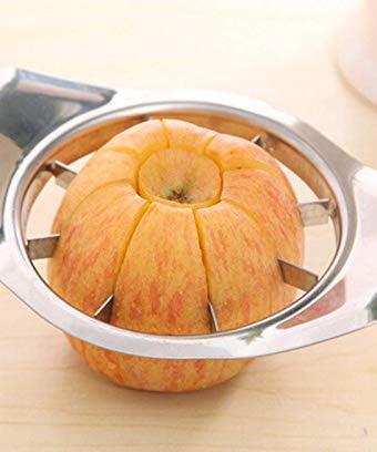 Durable 8-blade apple slicer with ergonomic handle