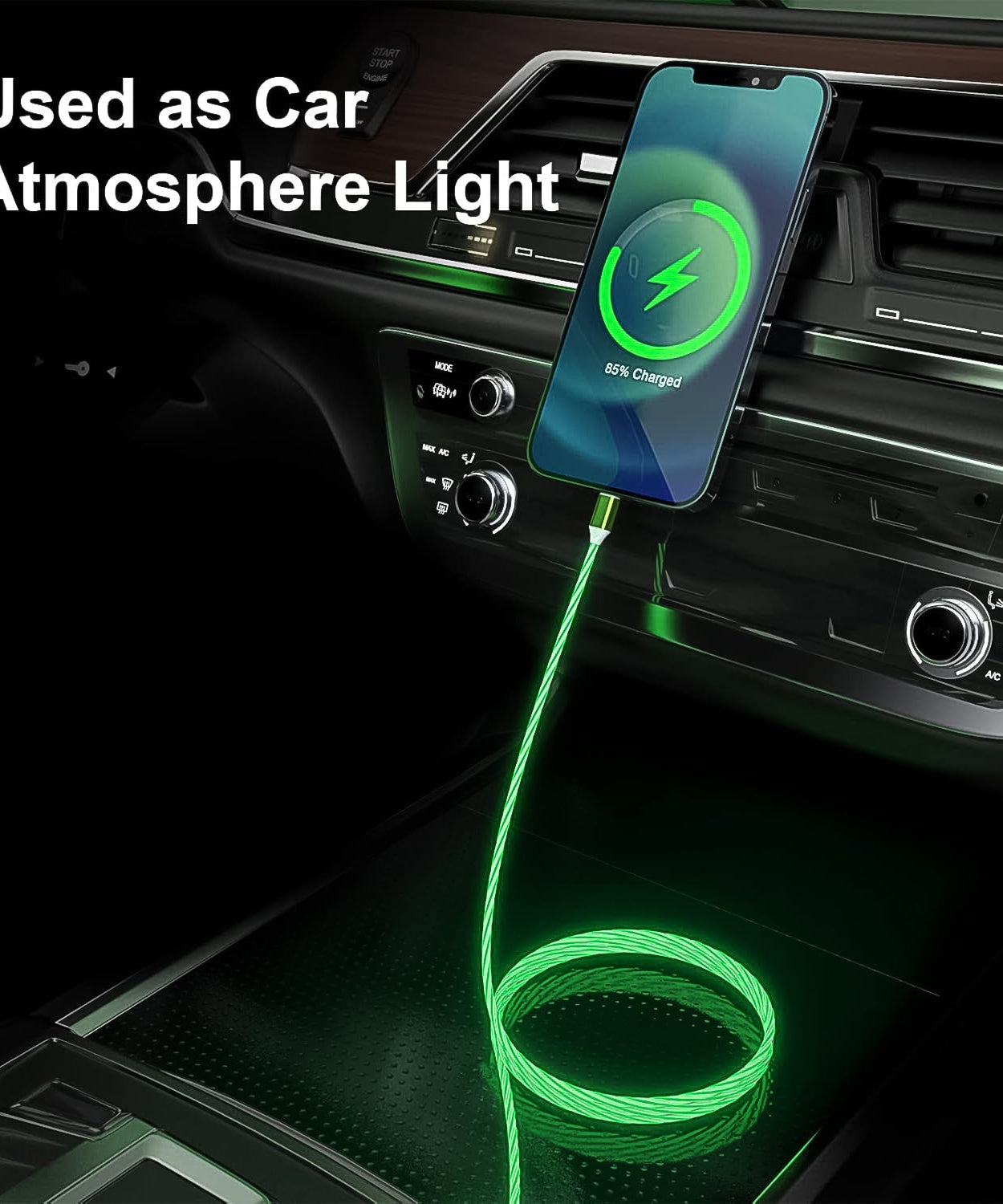 Fast charging cable with light