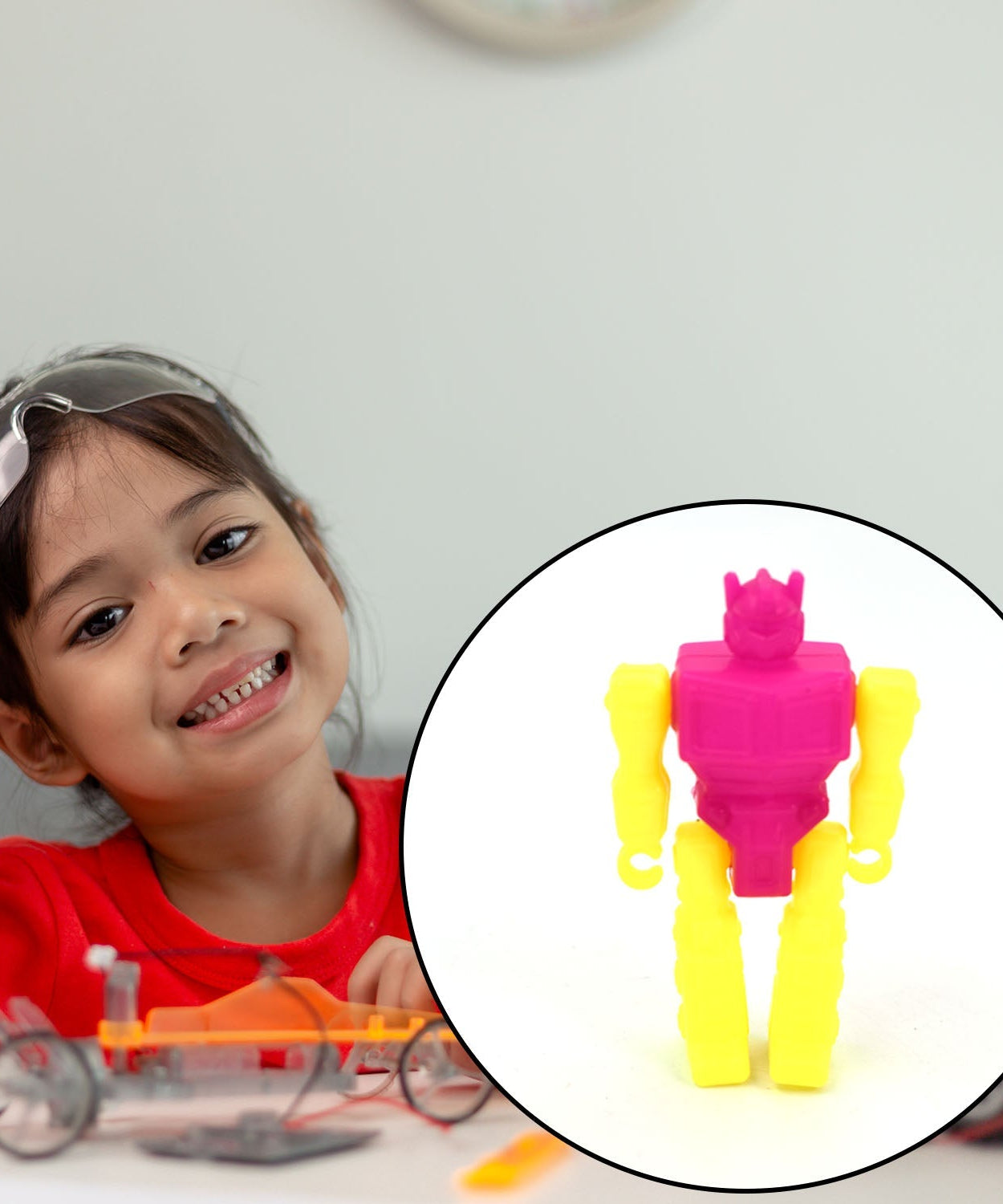 Assorted small robot figures for kids, pack of 30