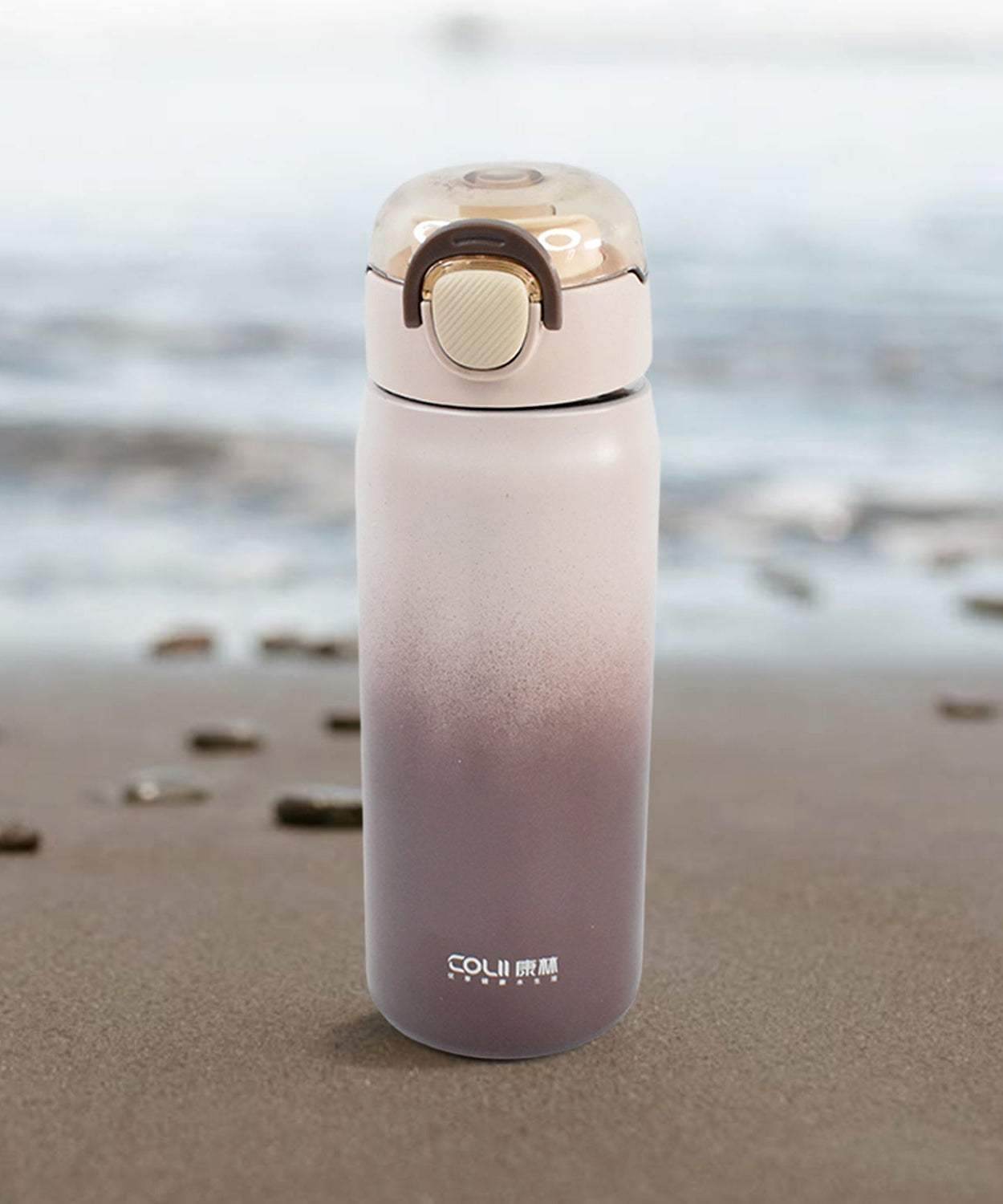 Stainless Steel Water Bottles Approx 600ML (Mix Design & Color / 1 Pc)