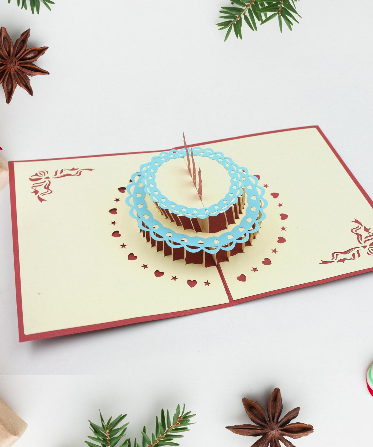 3D -up birthday card with colorful design