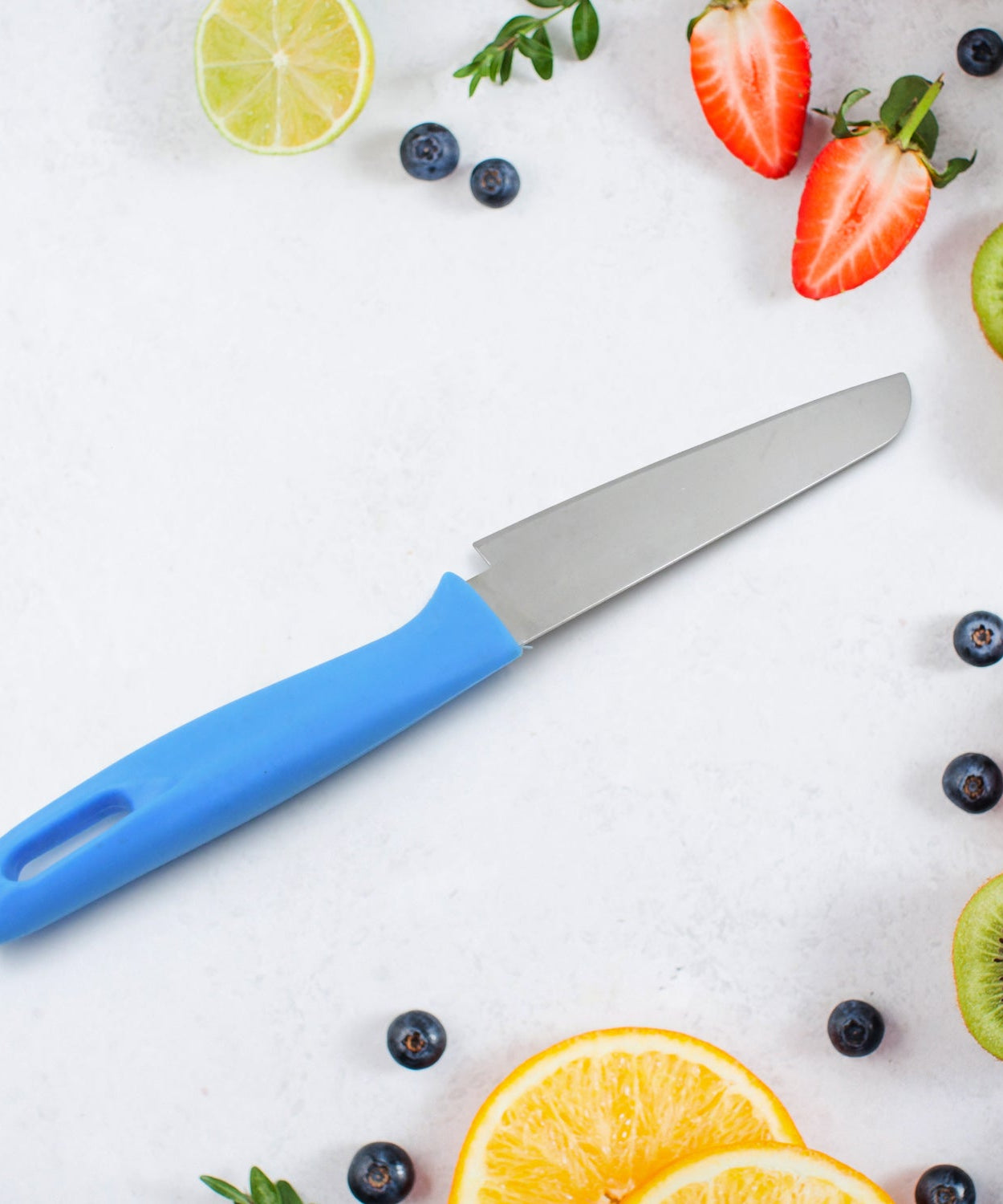 Sharp stainless steel knife for precise cutting.