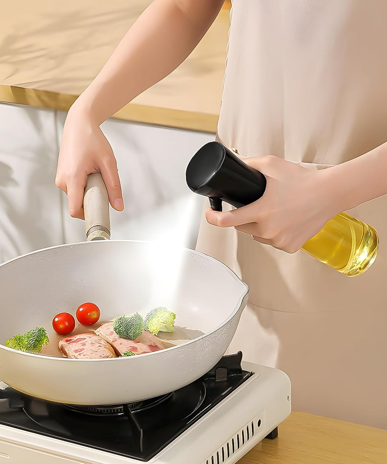 Plastic Oil Spray Bottle - Versatile Kitchen Gadgets (250 ML Approx)