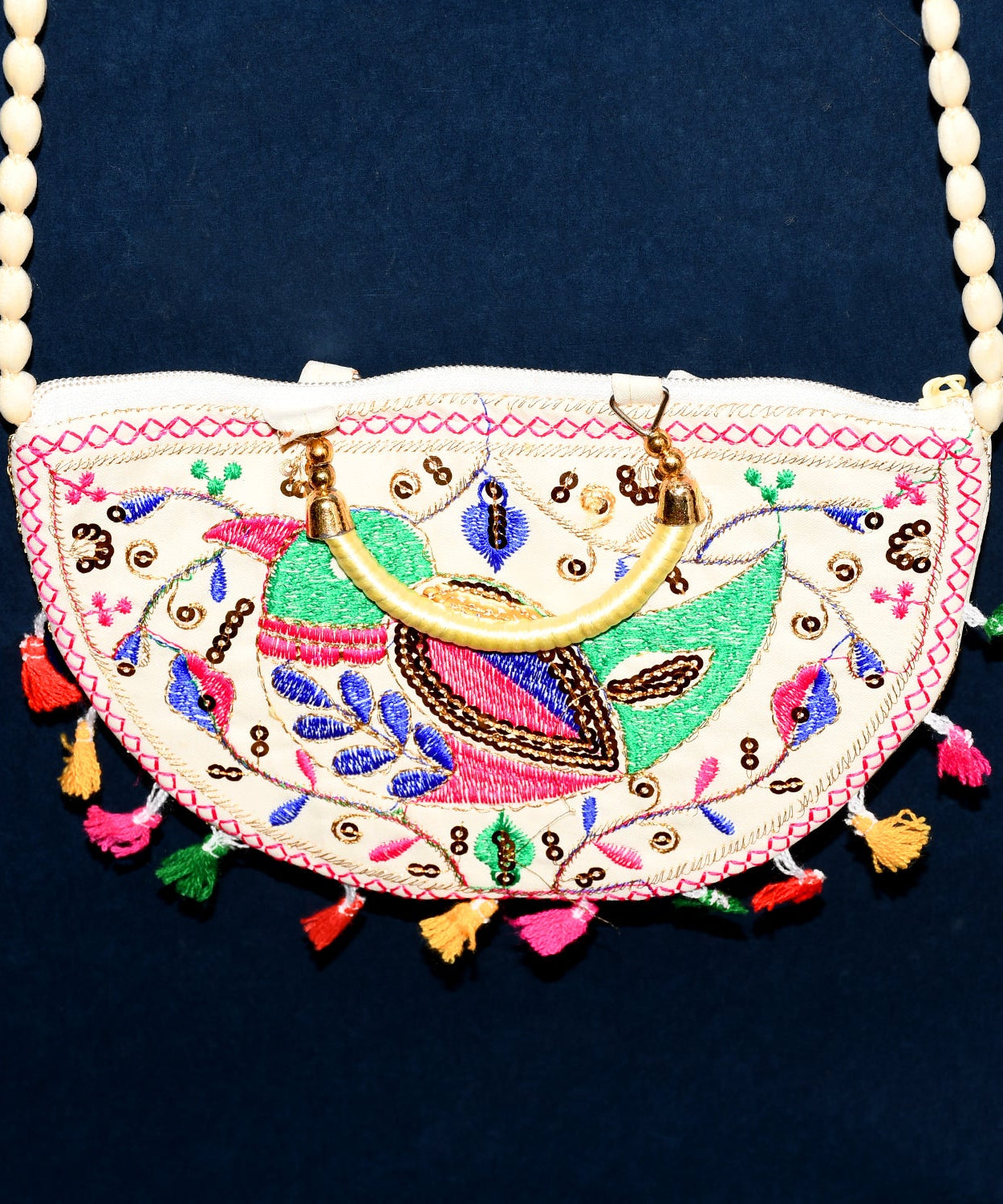 Traditional handbag, Rajasthani Jaipuri Cotton Bag (1 Pc)
