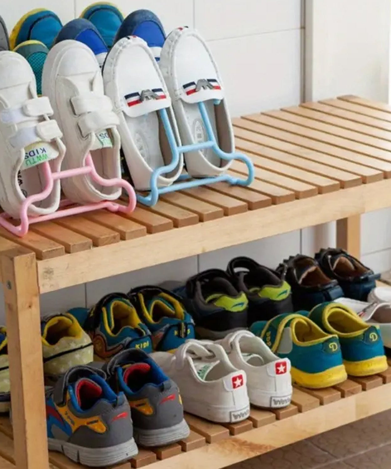 Multi-Function Drying Rack & Shoe Organizer – Hanging Storage Shelf for Wardrobe & Closet, Shoe Stand & Holder (2 Pc Set)