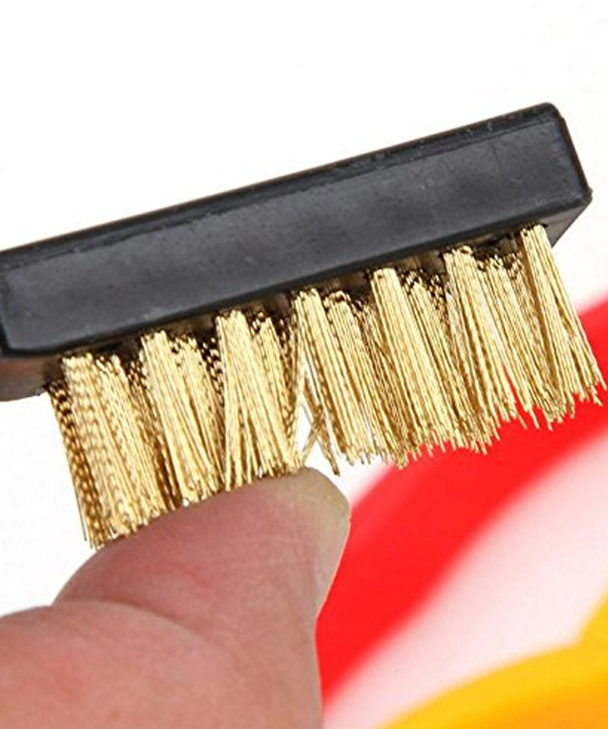Mini Wire Brush Set - Brass, Nylon, Steel for Cleaning & Rust Removal (3 Pcs Set)