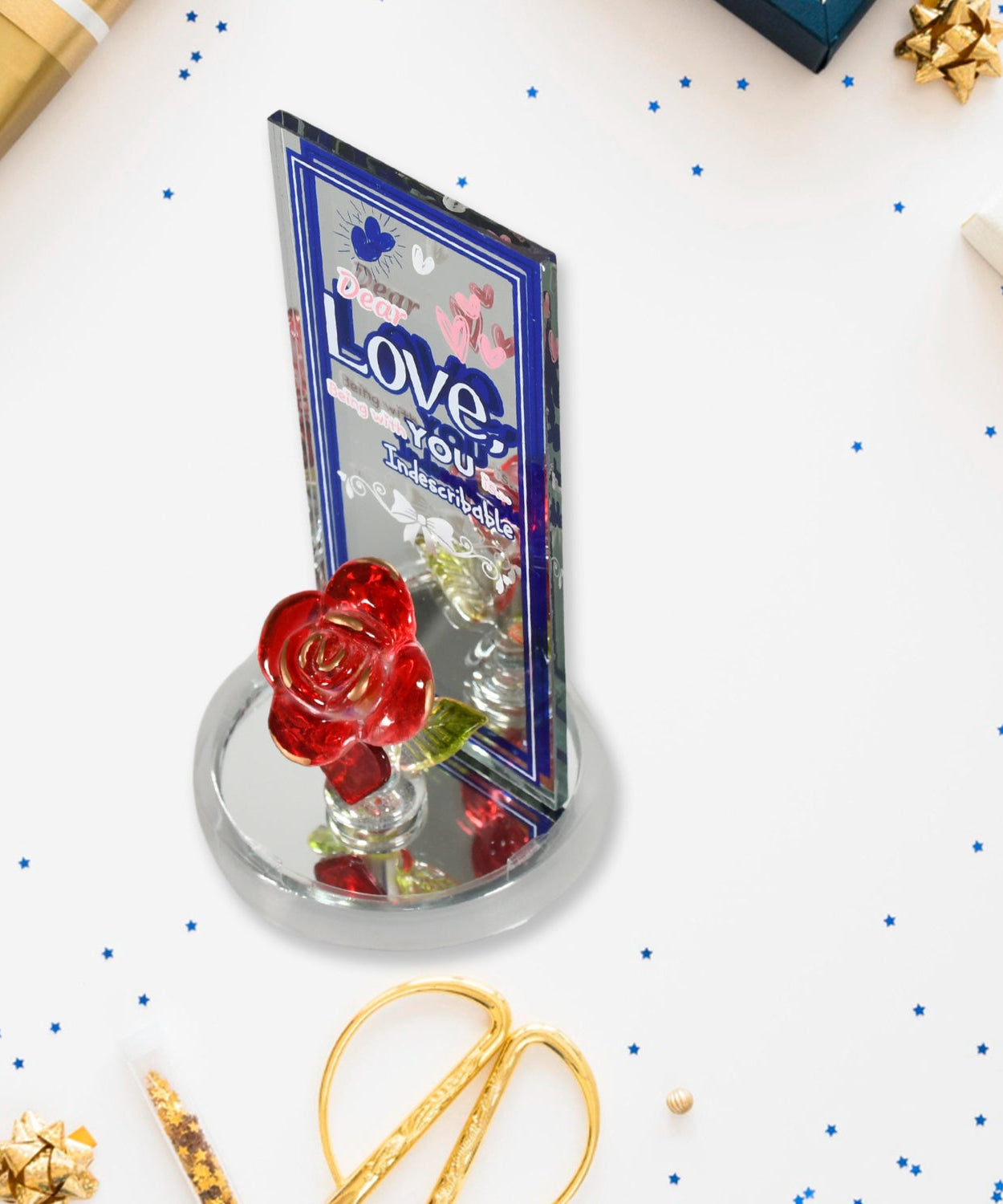 Lovely Rose Showpiece – Romantic Gift Set for All Occasions (1 Pc)