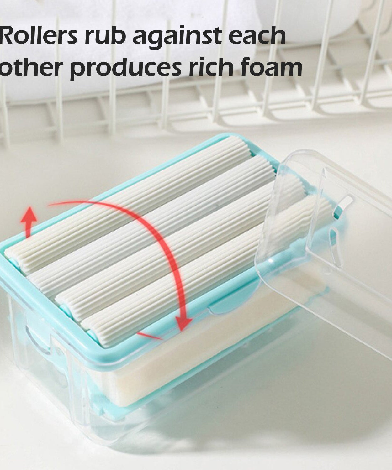Multifunctional soap dish with built-in dispenser and drainage holes