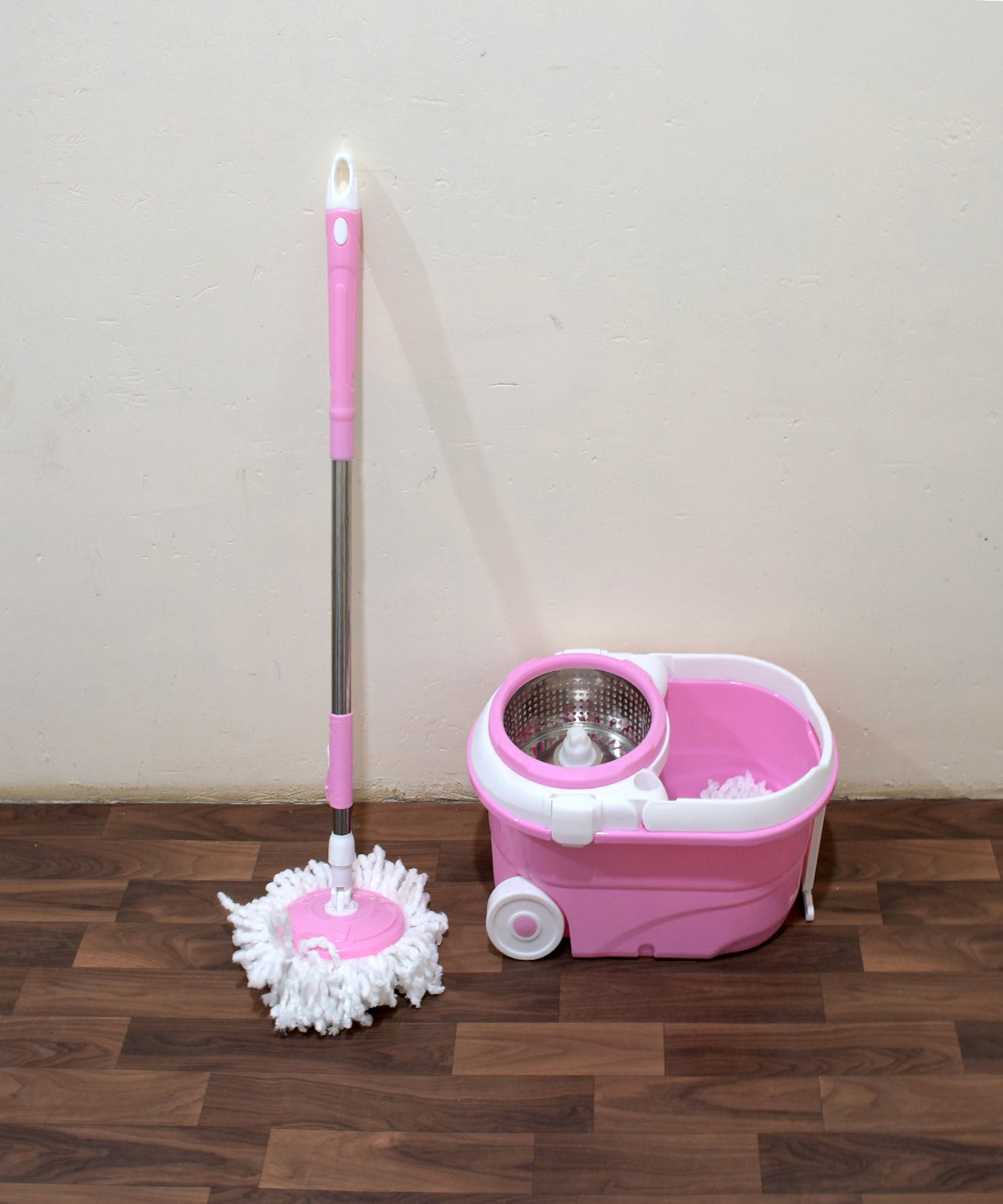 Magic mop set for home and office, steel spin