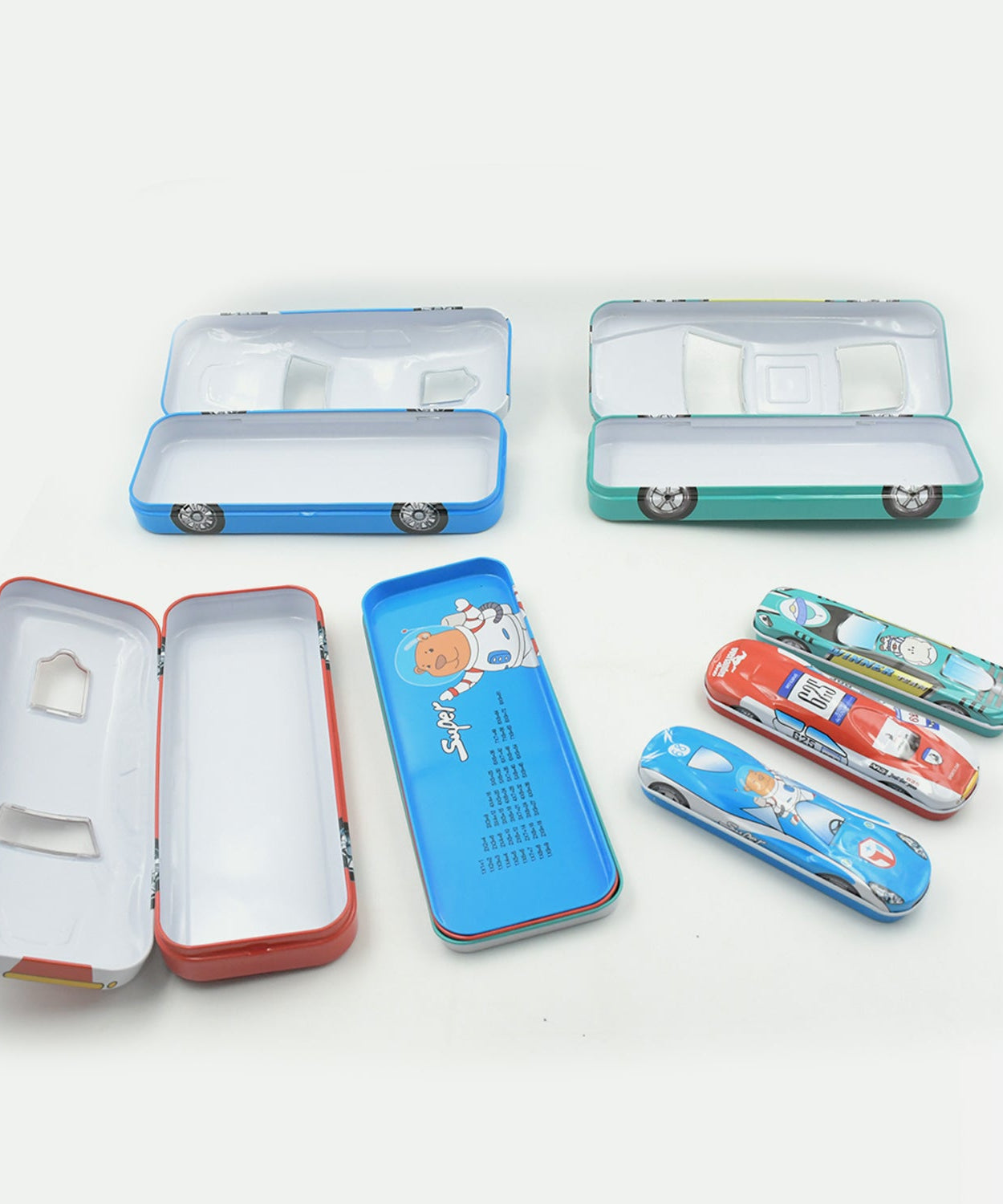 Pencil case for kids in car shape