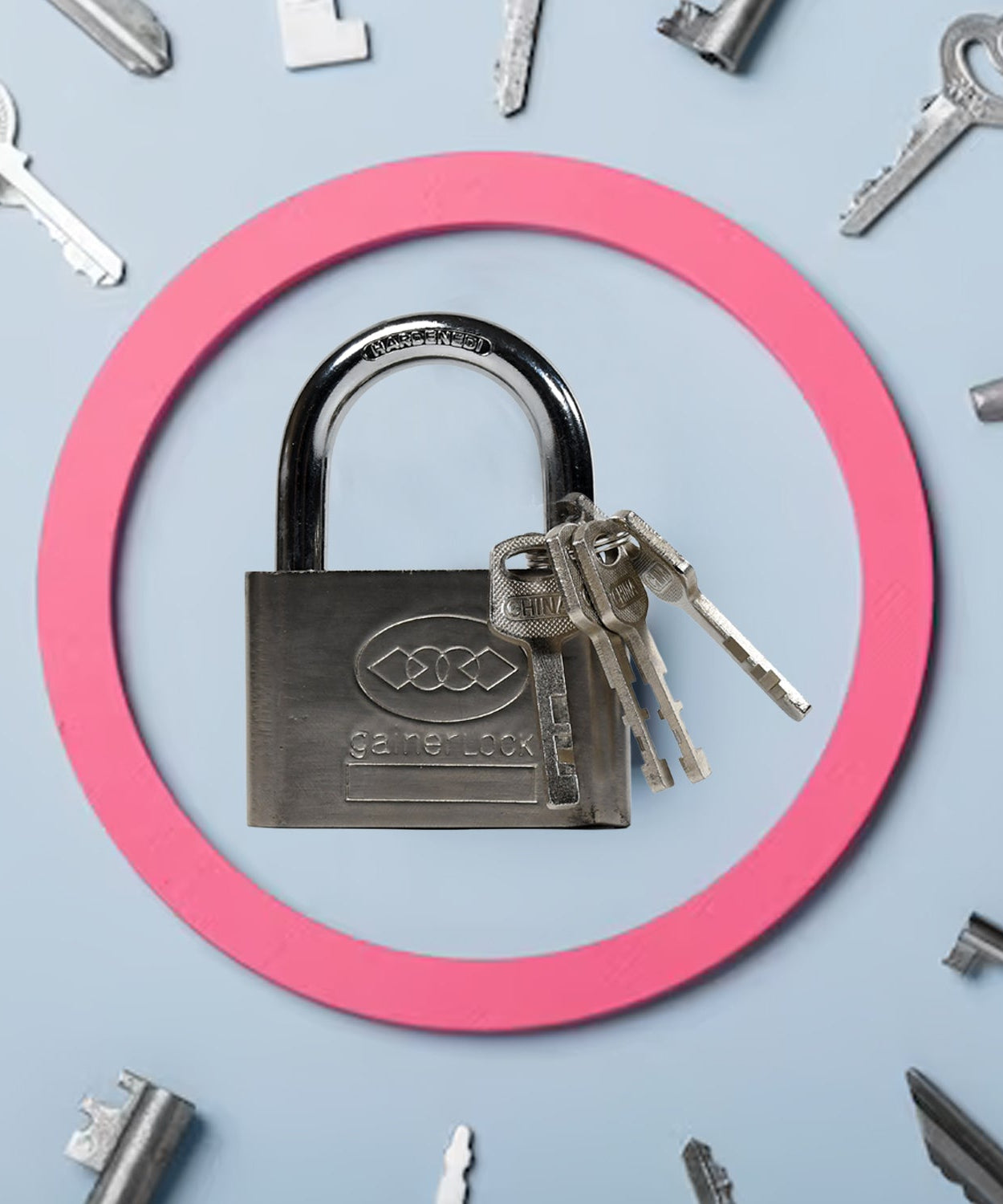 High-security Sherlock padlock for various locking needs