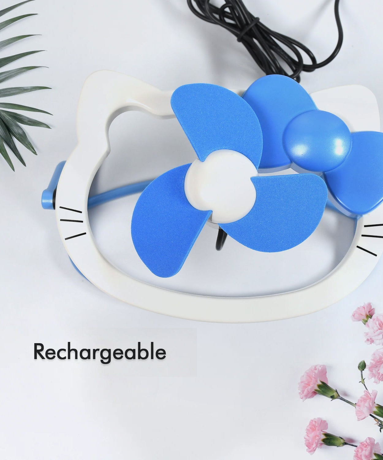 USB Mini Fan: Cute, Quiet & Portable Desk Buddy (Battery Not Included)
