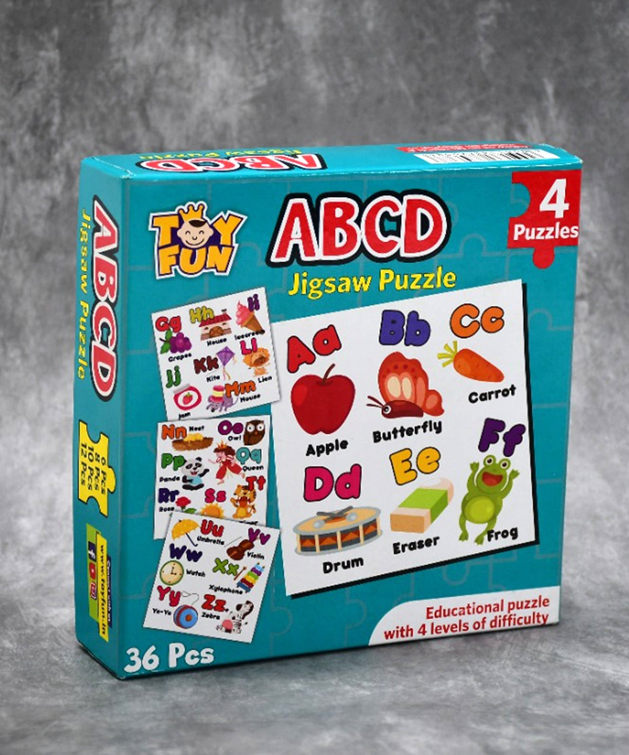 Educational jigsaw puzzles, ABC theme, for kids
