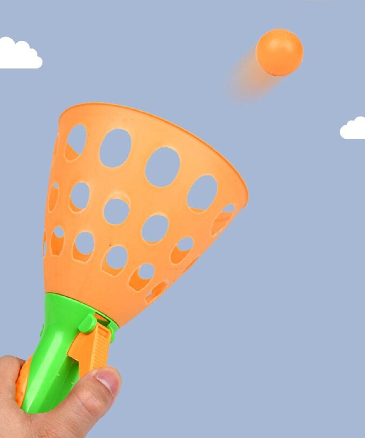 Entertaining catapult butt ball toy for kids' outdoor fun and games