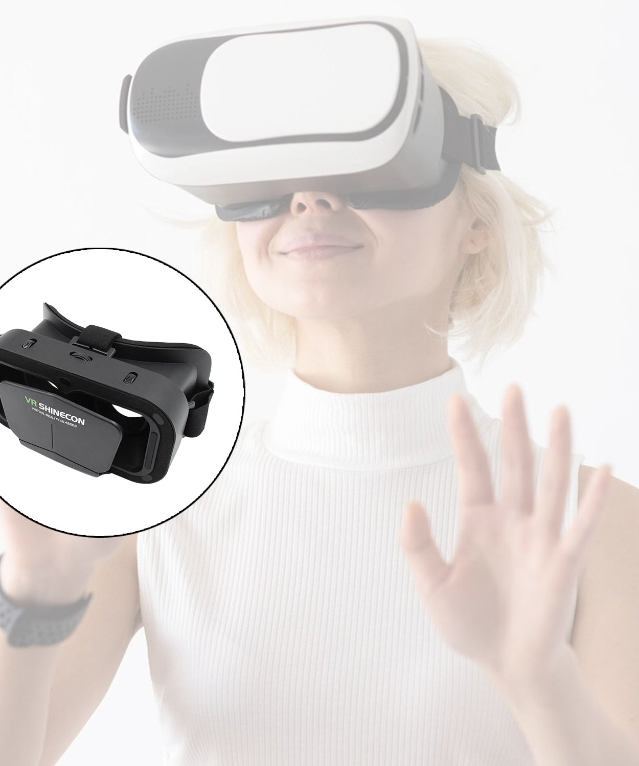 3d VR Headset Compatible with iPhone & Android Virtual Reality VR Goggles For 3D VR Movies Video Games (1 Pc)