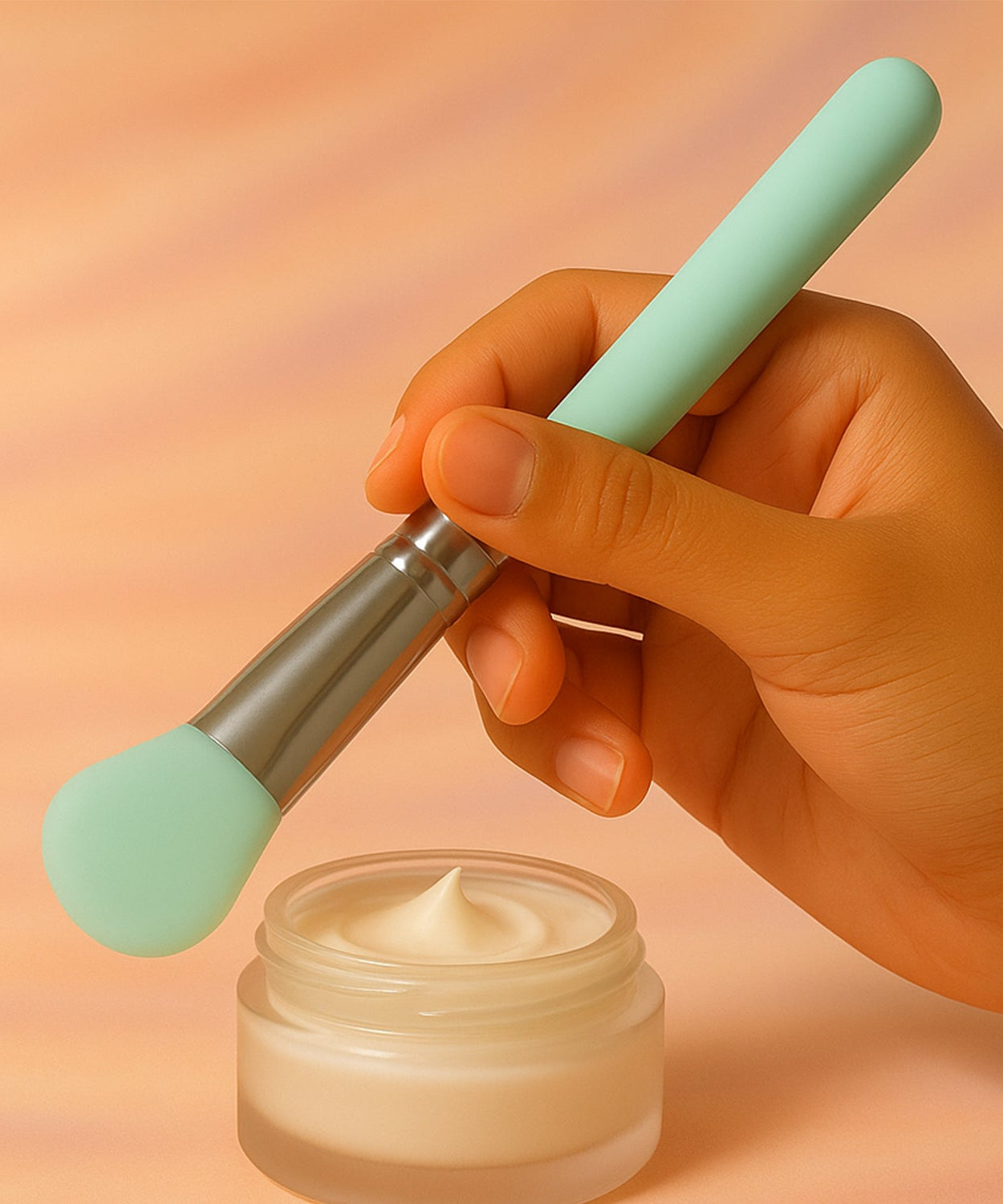 Soft Silicone Face Mask Applicator Brush (1 Pc)