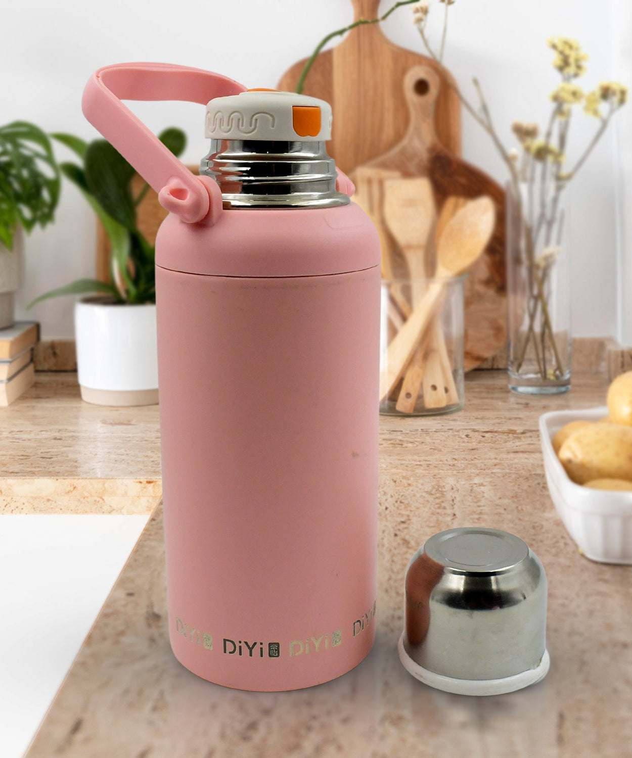 Stainless Steel tumblers 316 Stainless Steel, Vacuum Insulated Cup / Bottle, Portable Travel Kettle / Water Bottle with Handle, Outdoor Large Capacity Sports Kettle Cups / Bottle (1300 ML)