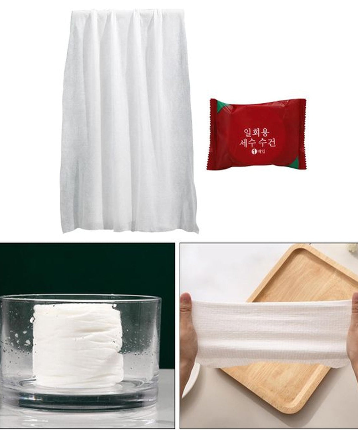 Compressed Towels Portable Disposable Compressed Cotton Coin Tissue Towel for Travel, Camping, Hiking, Sport, Beauty Salon, Home Hand Wipes (30x25 Cm)