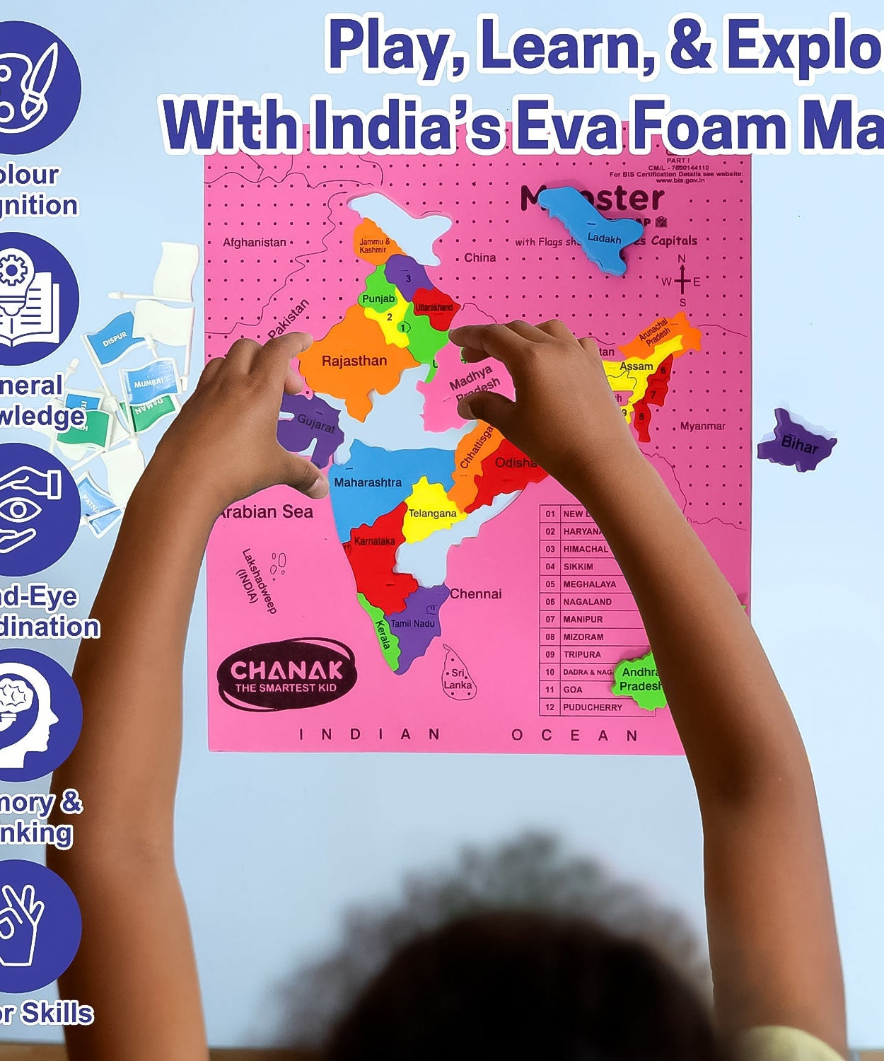 Aditi India Map Floor Puzzle