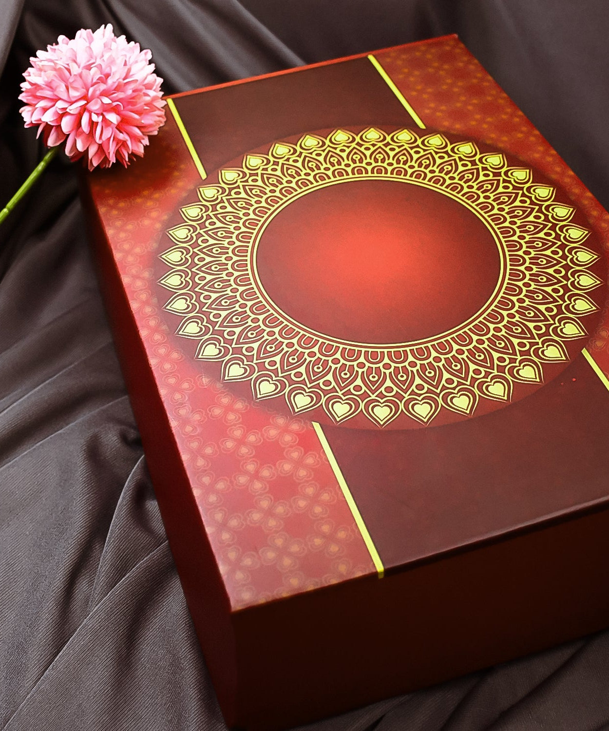 Personalized Temperature Water Bottle, Decorative Light & Kesar Pista Chocolate (With Attractive Multi color Box / 3 Pc Set)