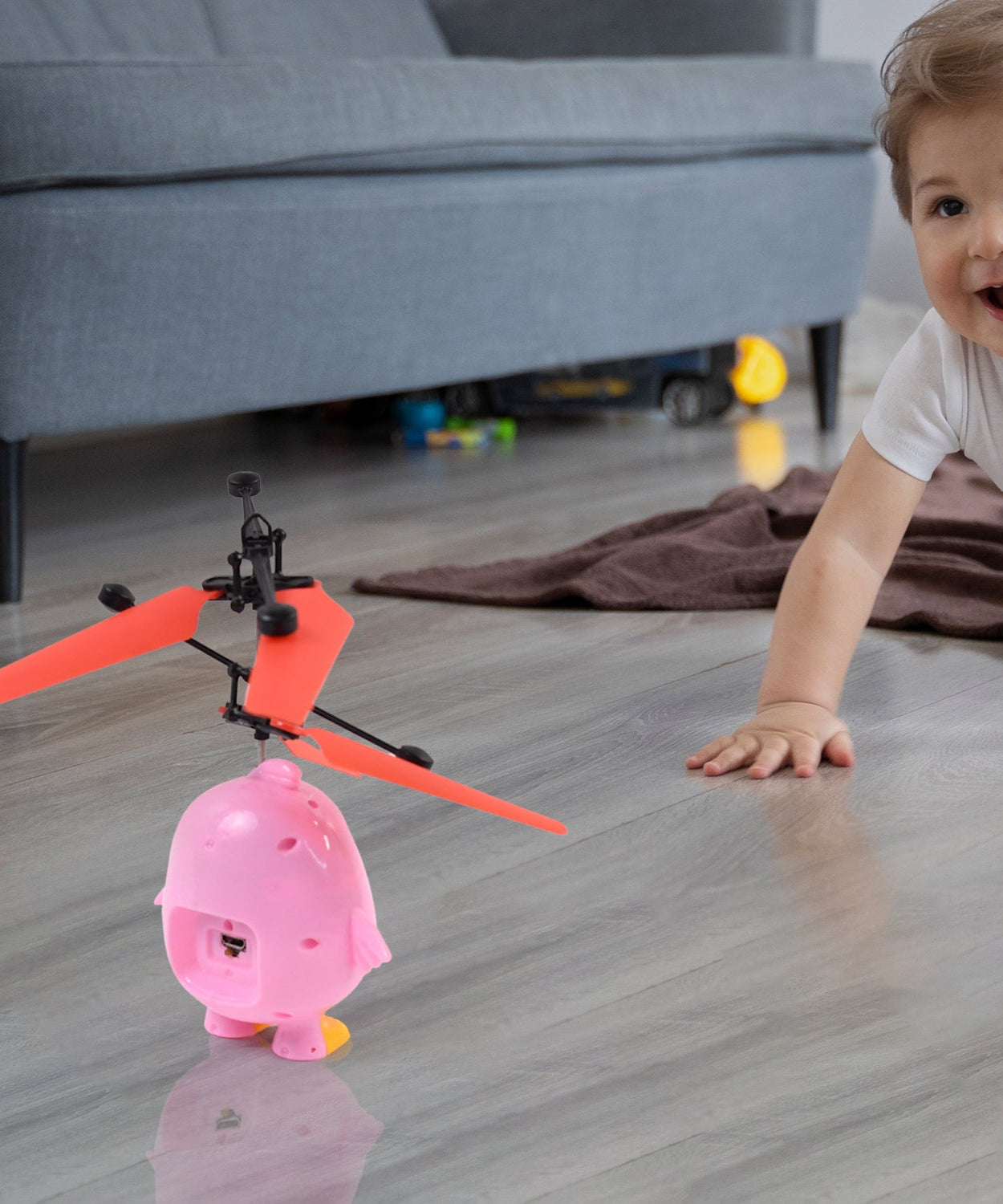 Electroplay Flying Bird RC Toy with LED & Remote Control – Pink Owl Design (1 Set)