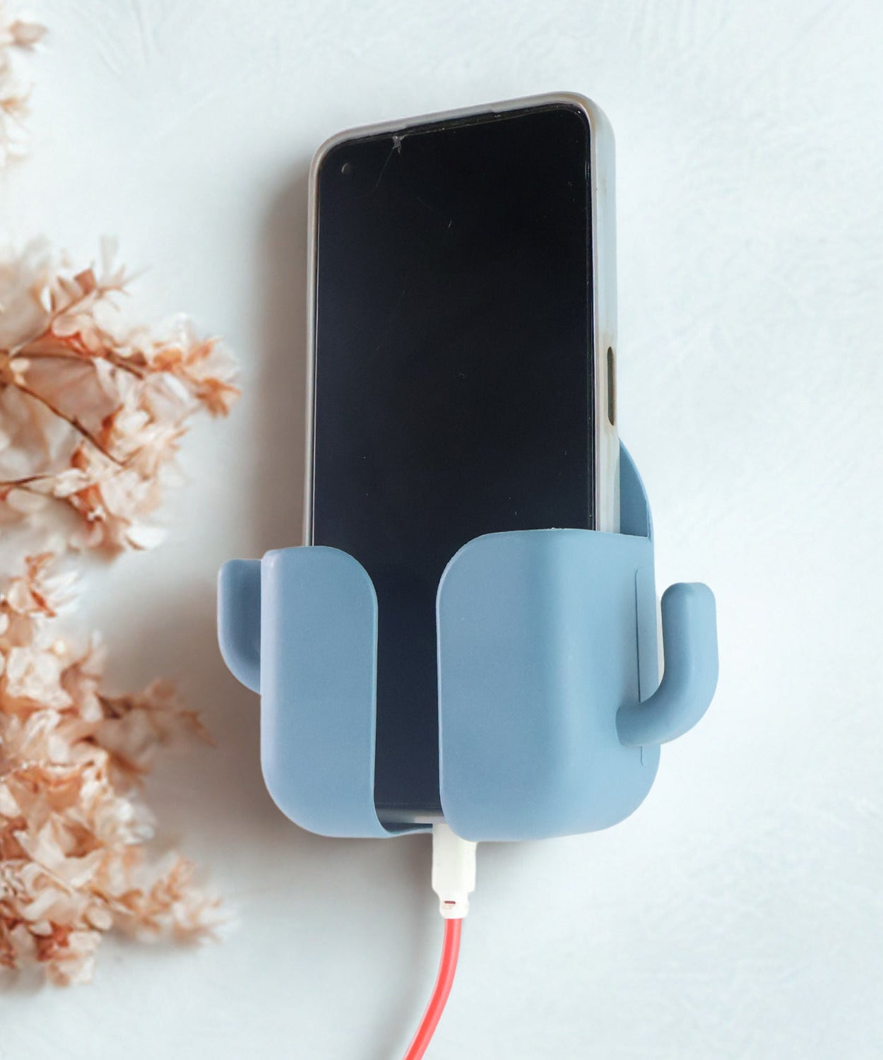 Wall Mounted Adhesive Phone Holder & Remote Organizer(1Pc)