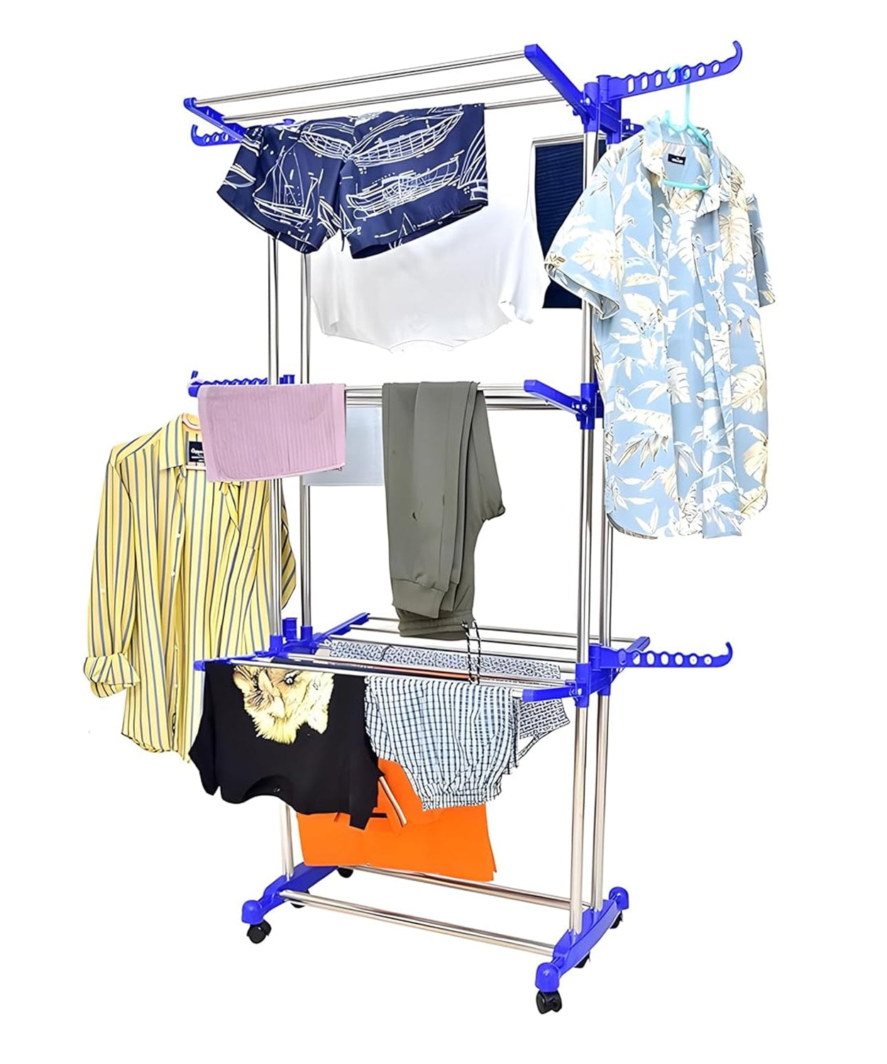 Foldable Stainless Steel Clothes Drying Stand Rack