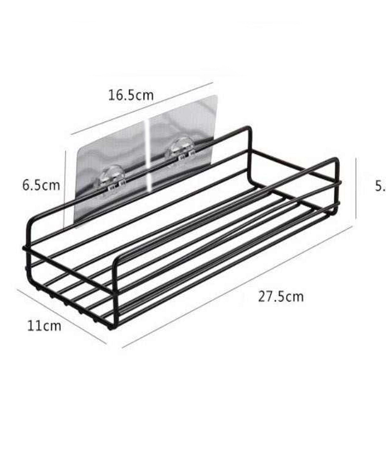 Wall-mounted metal shelf for home use