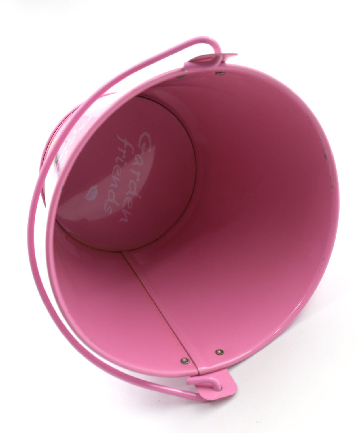 Small Metal Bucket for Plants & Decor (1 Pc, With Handle)