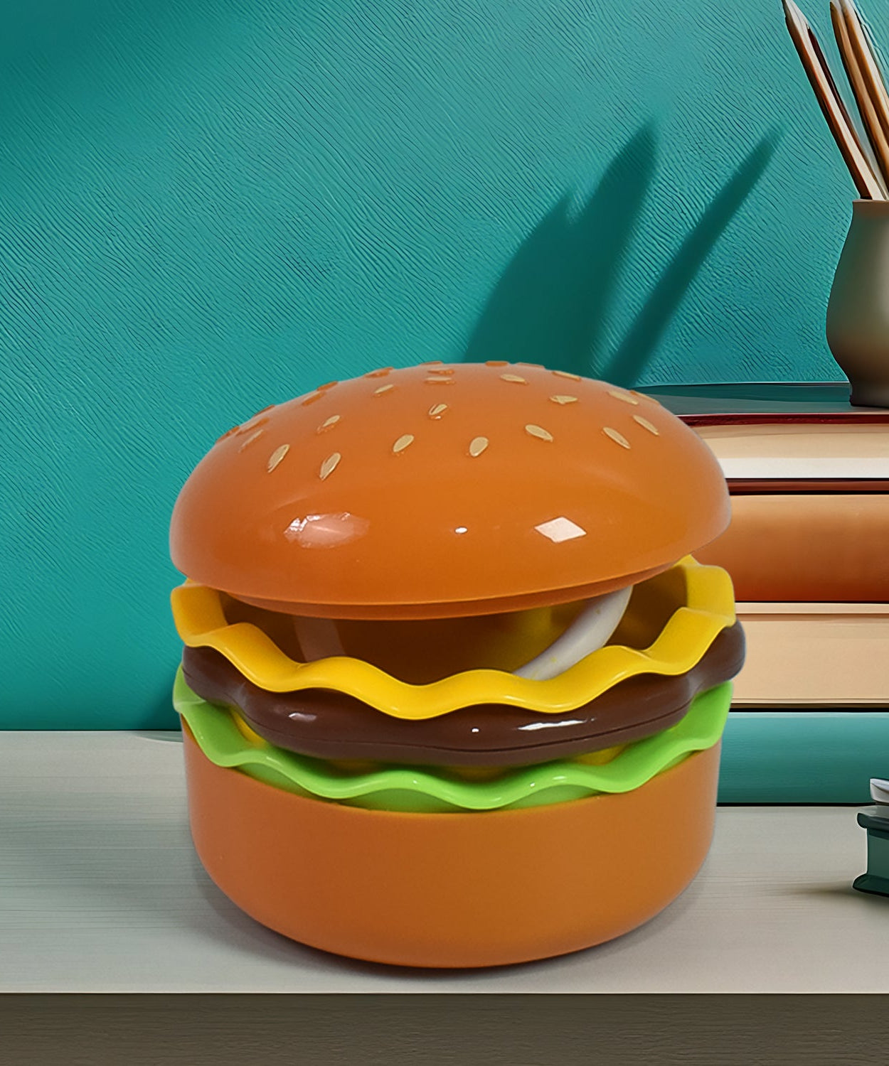 Burger Delight: Folding LED Night Lamp (1 Pc)