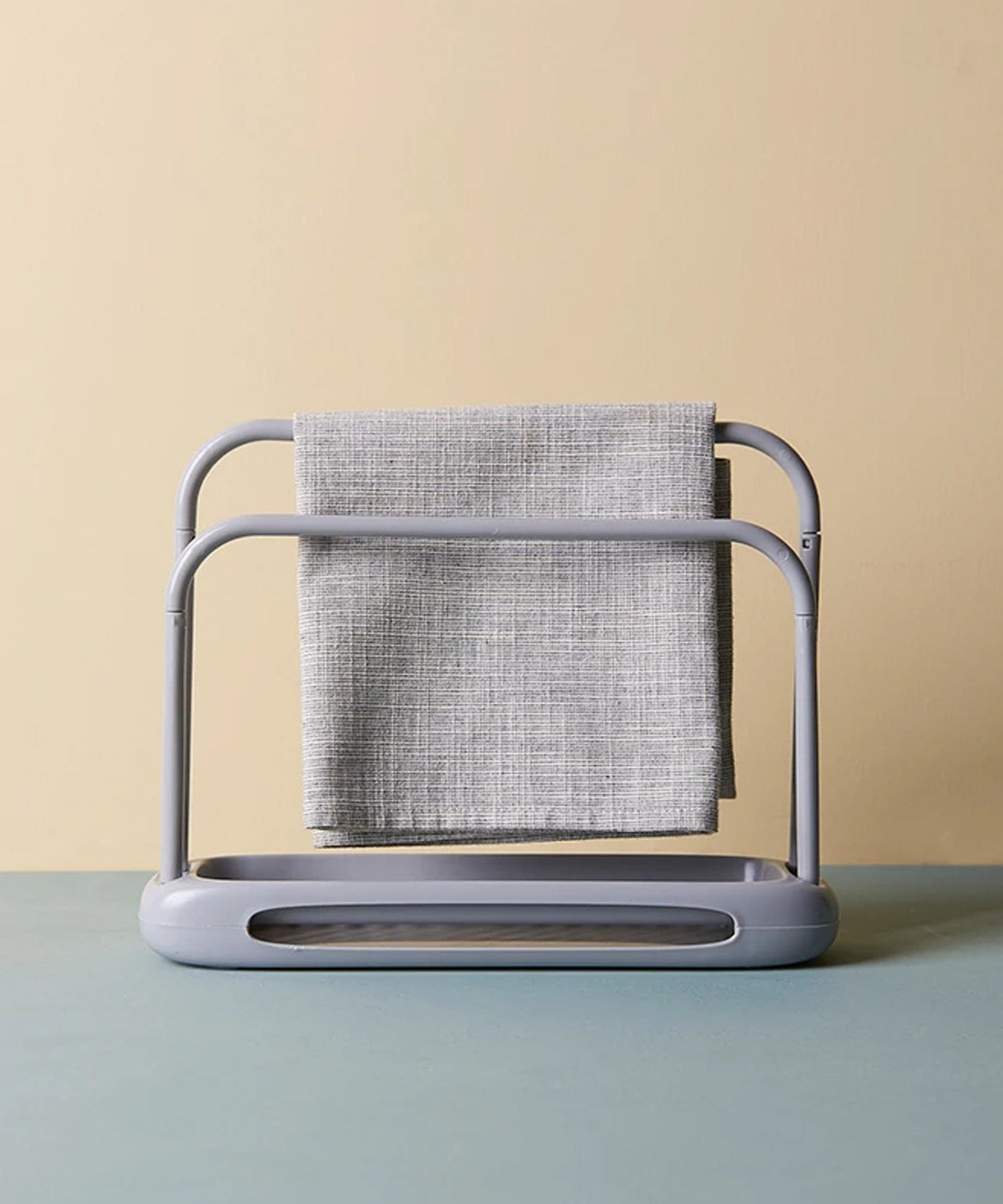 Kitchen Storage Rack for Dish Towels & Cloths (1 Pc, Organizer)