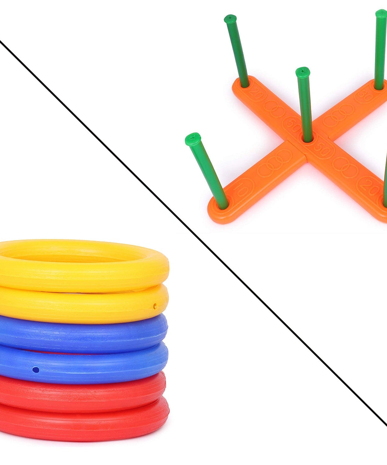 13-piece ring toss for home or office.