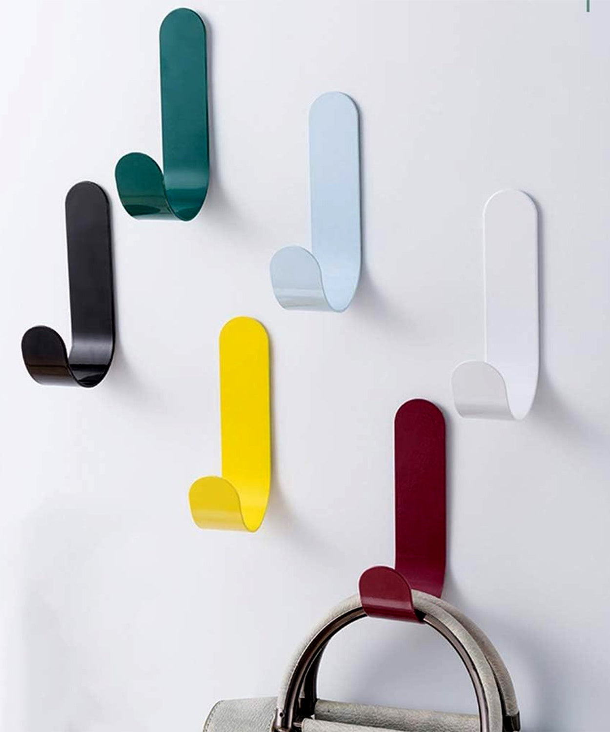 Self Adhesive Wall Hooks Waterproof Adhesive Sticky Round Hooks | Hanging Capacity 1 KG Max | Multipurpose Home Storage (20 Pcs Set)