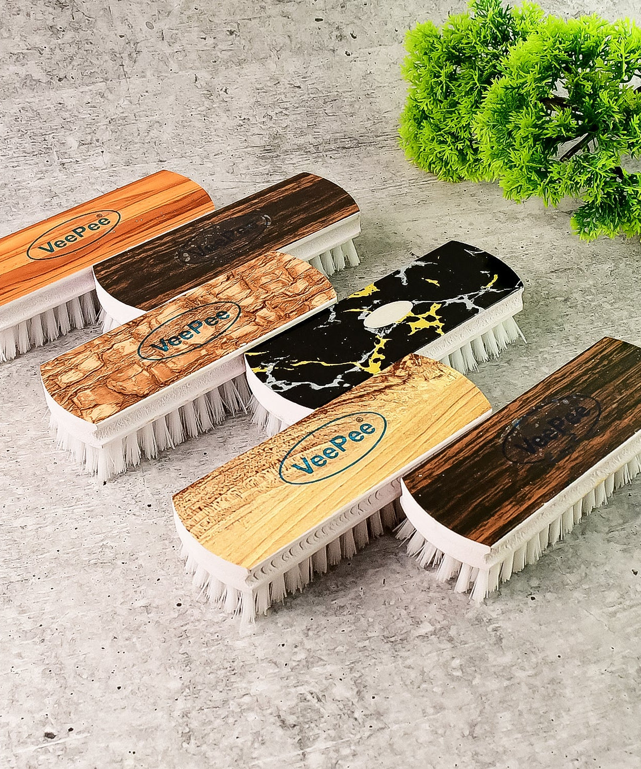 VeePee Hard Bristle Cloth Washing Brush Set