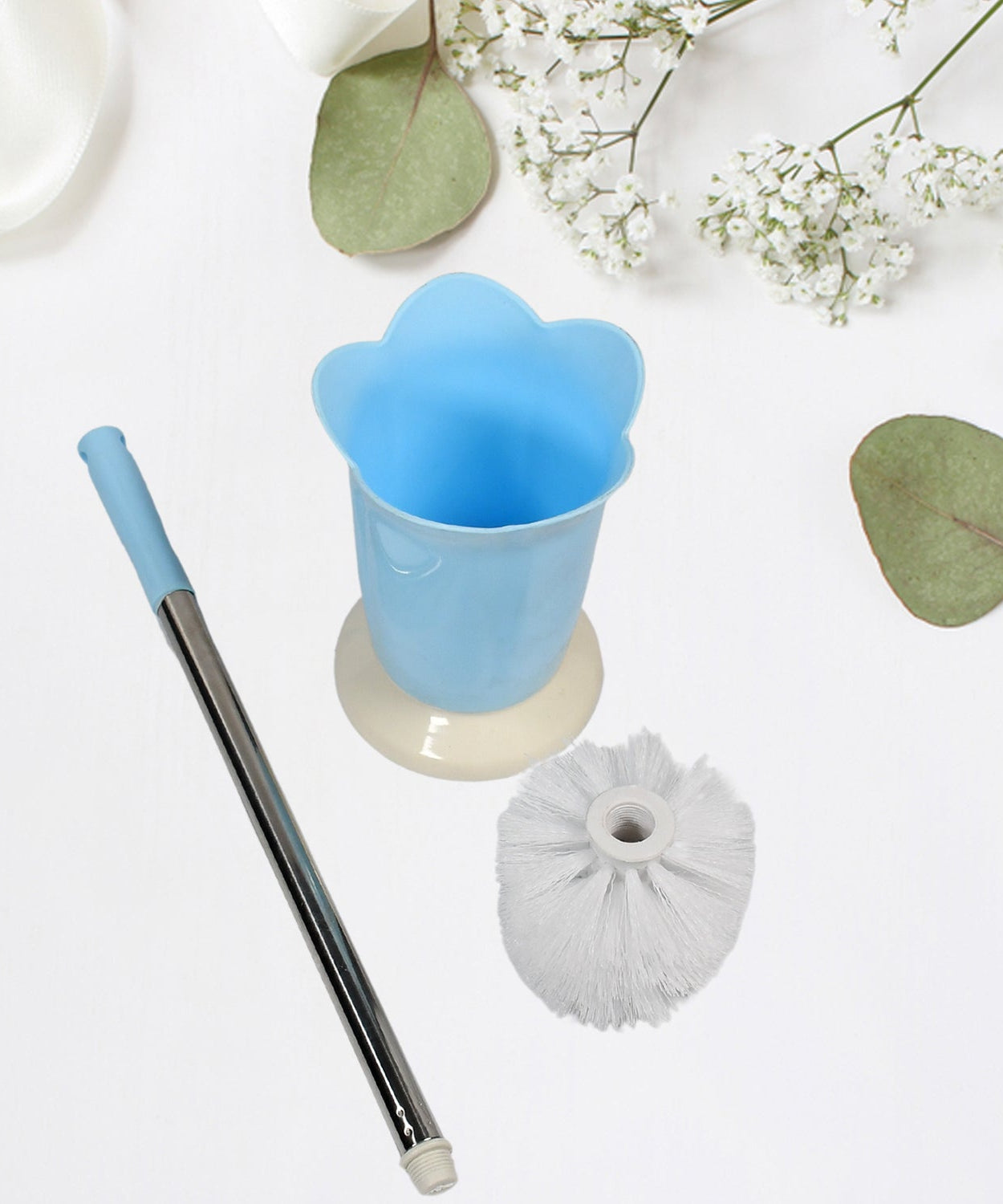 Toilet brush with holder