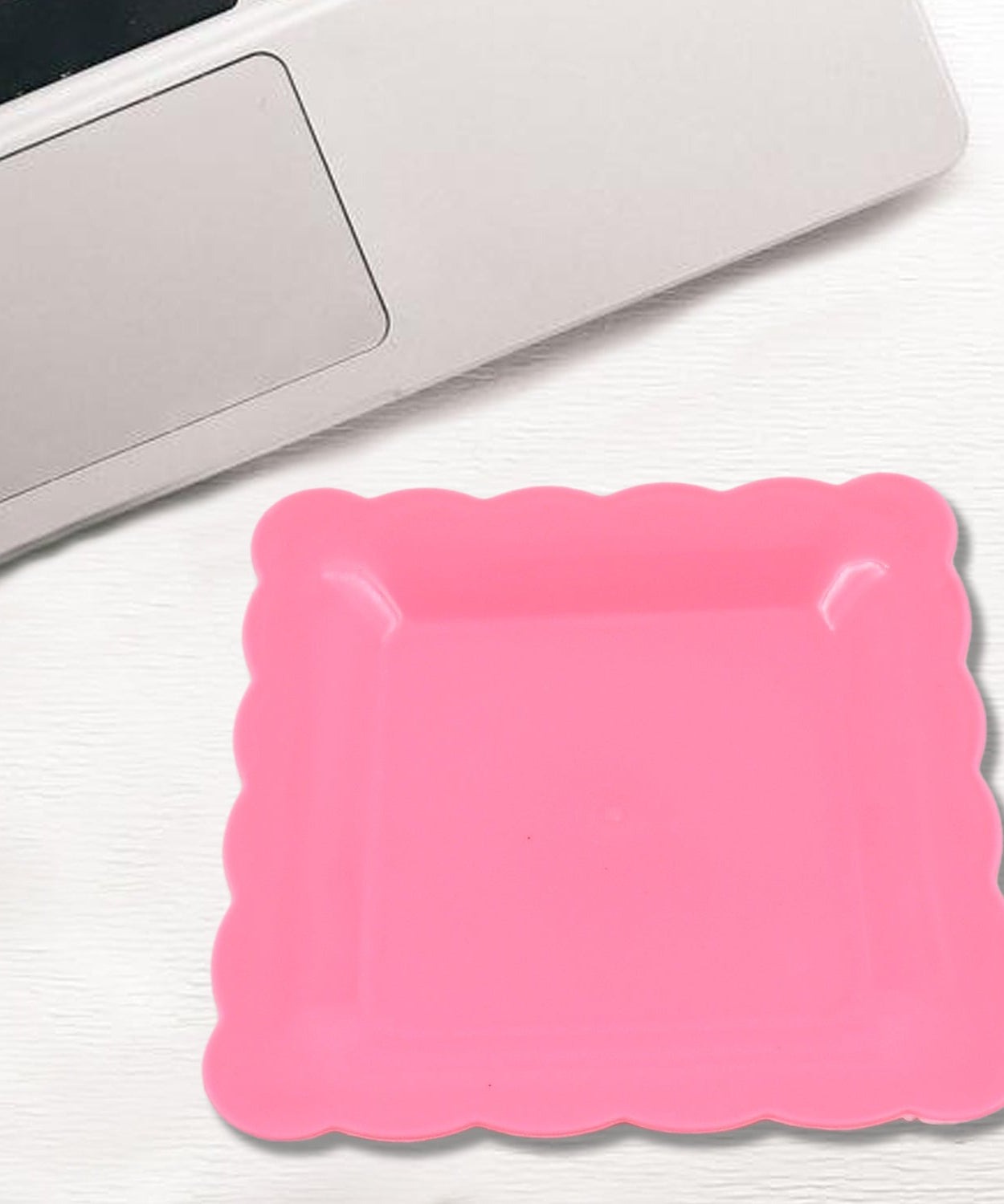 Square Plastic Dinner Plate Snacks / Breakfast, Restaurant Serving Trays Home School Coffee Hotel Kitchen Office (8 Pcs Set)