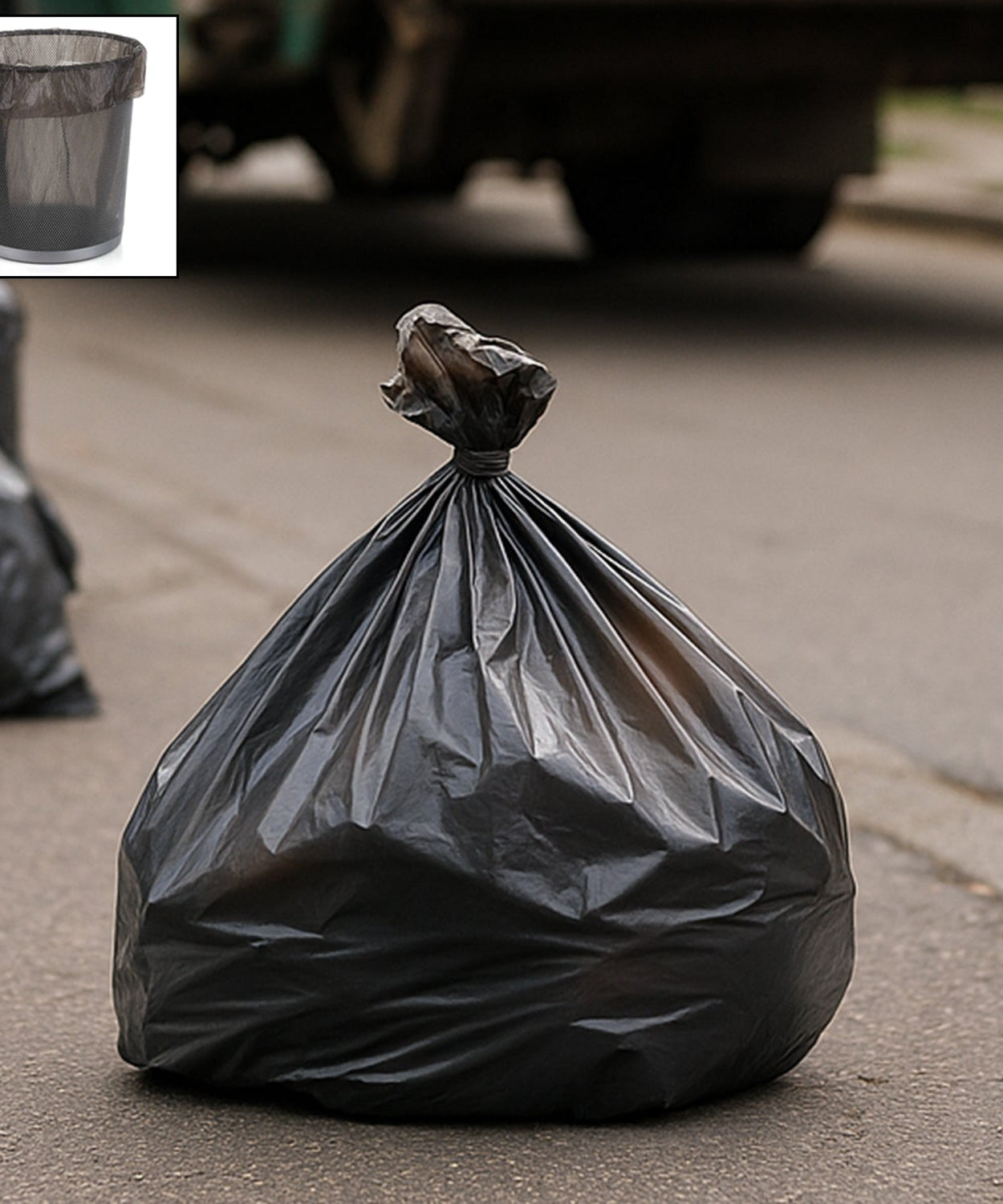 Green Garbage Bag Roll