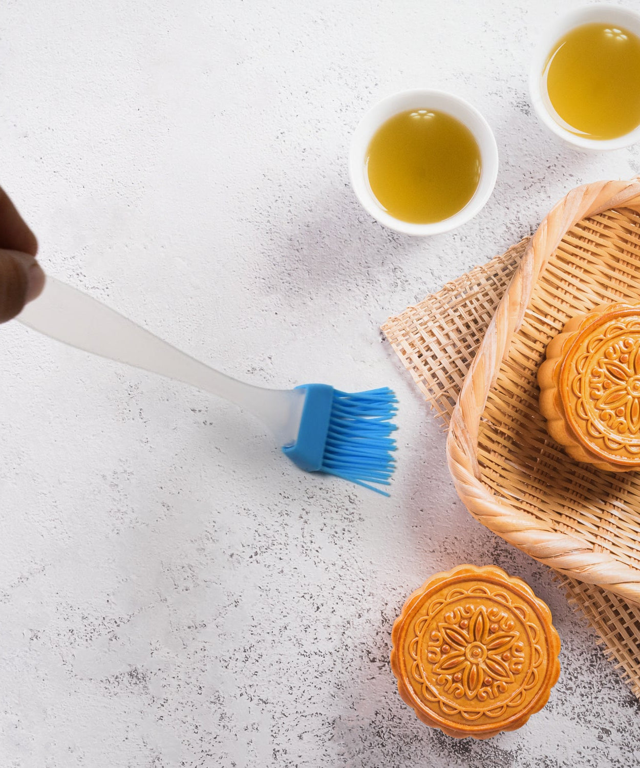 Kitchen spatula and silicone brush set