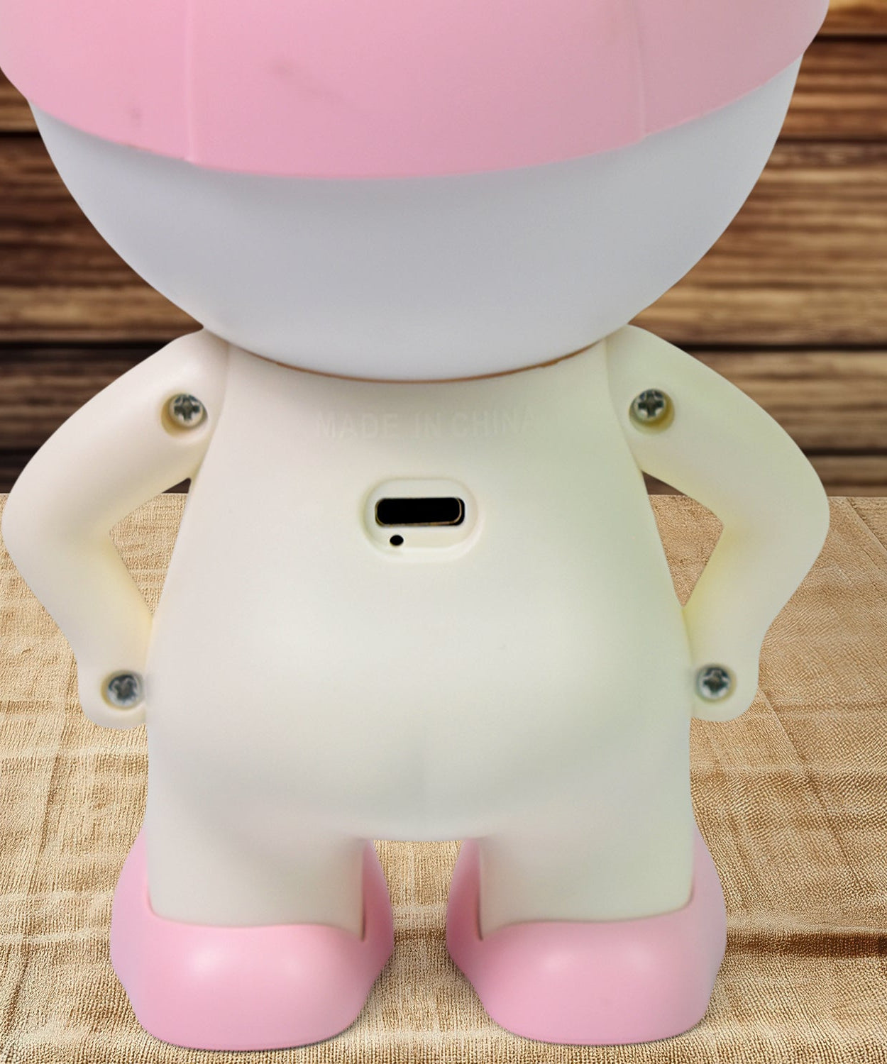 Cute Lovely Cartoon Design LED Desk Night Light With Plastic Head Cap (1 Pc)