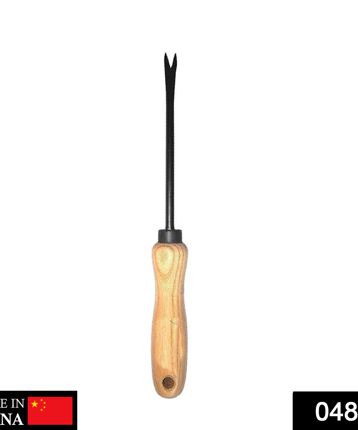 Straight hand weeder tool for garden