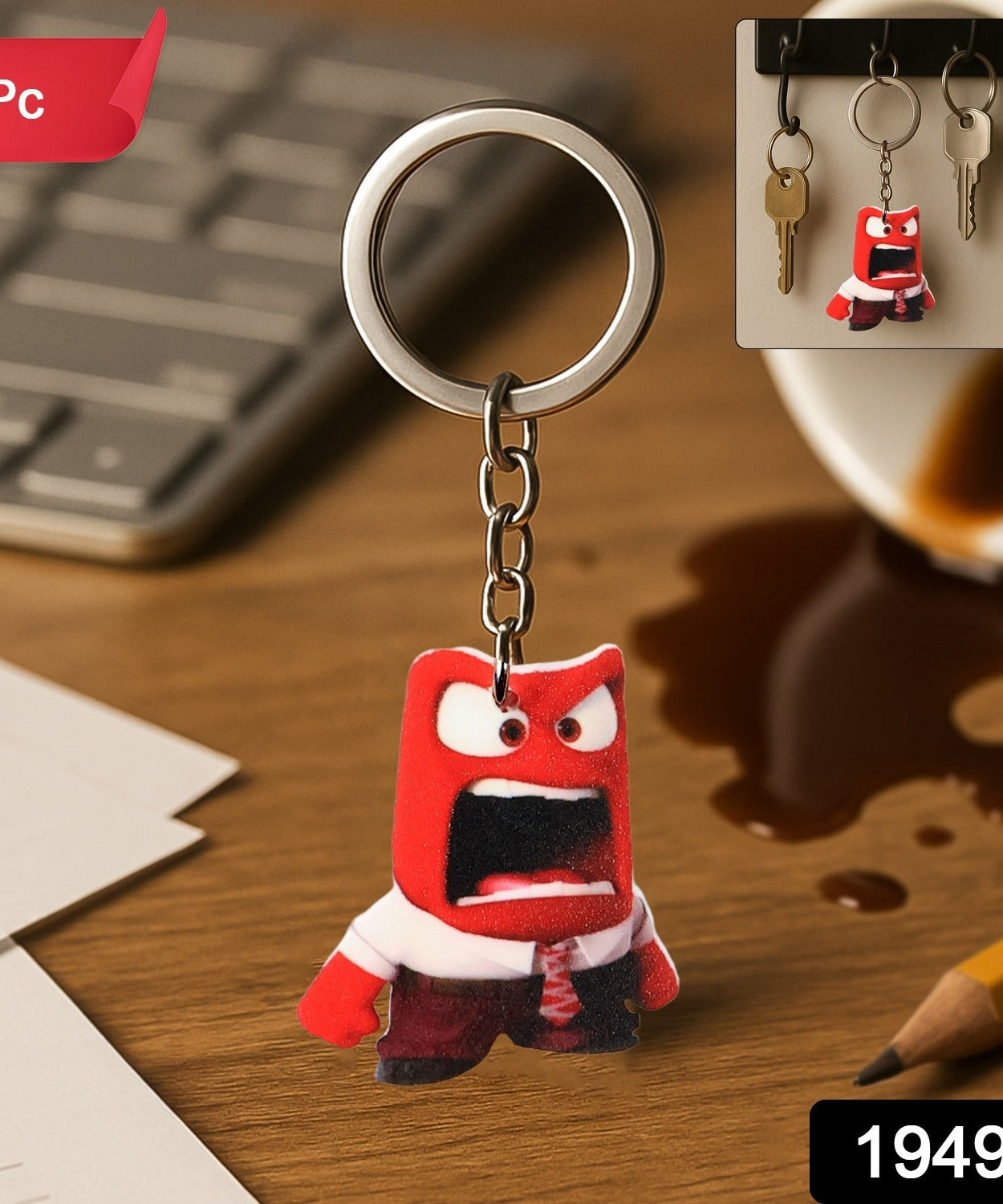 Kawaii Animated Acrylic Keychain