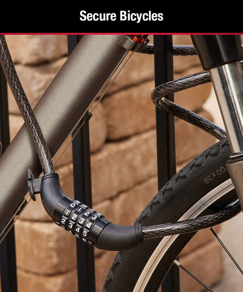 Plastic combination lock for multi-purpose use