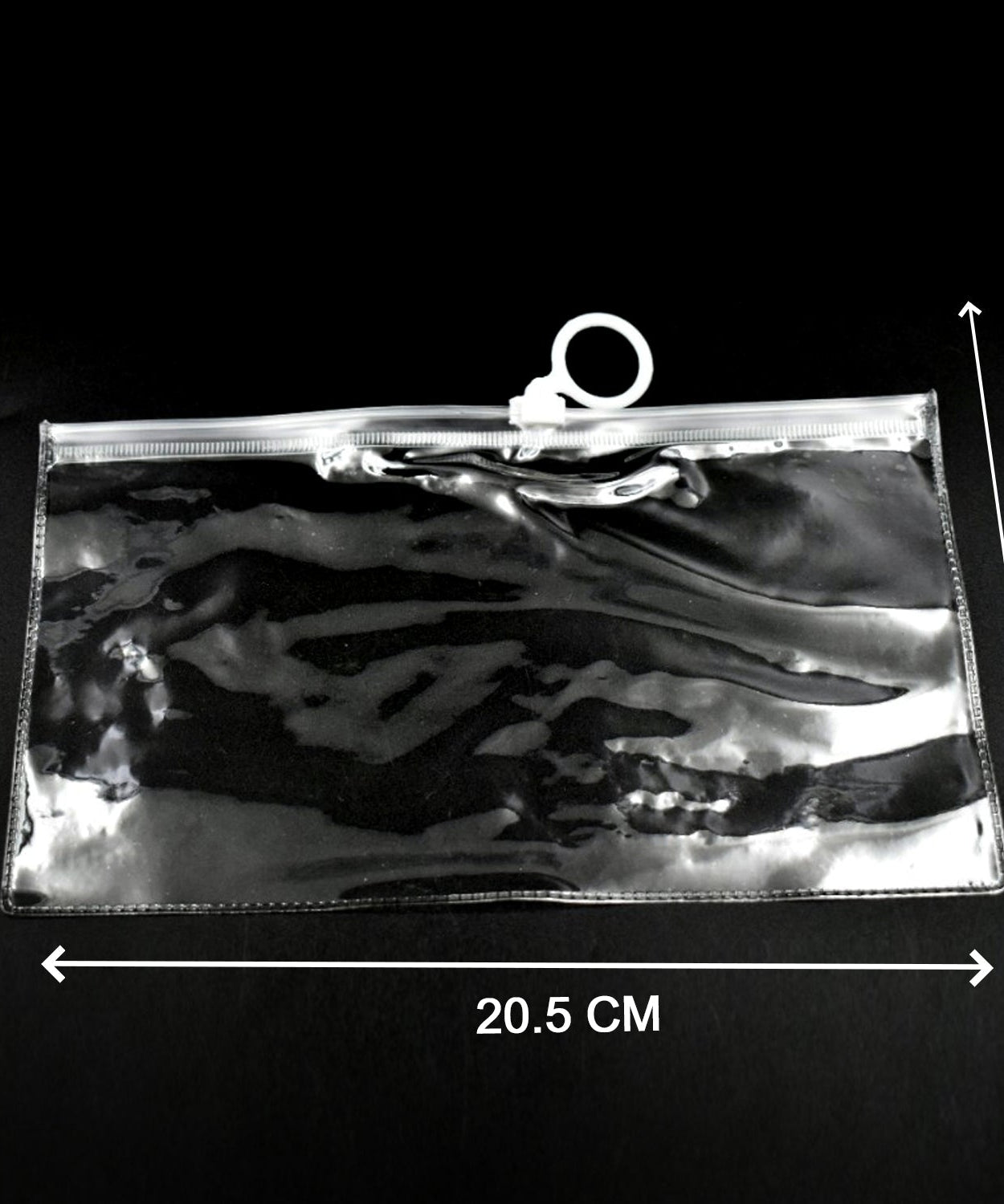 Clear pouches for organizing and carrying stationery