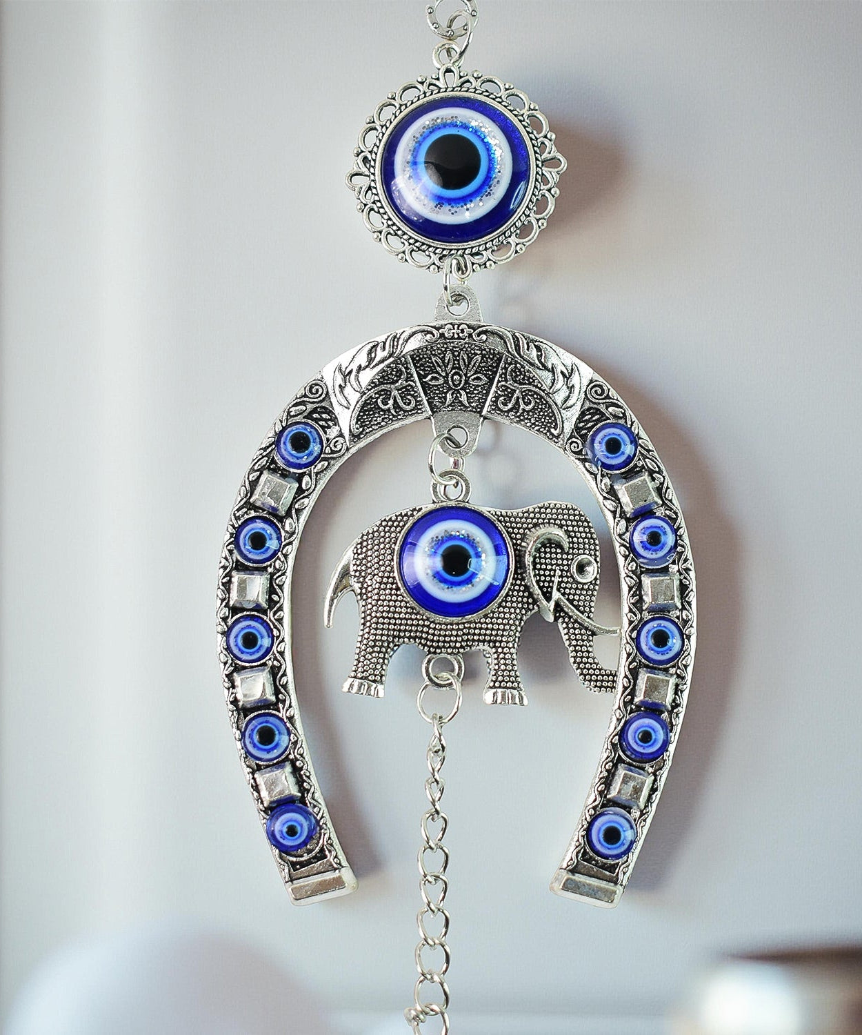 Spiritual Evil Eye Wind Chime Charm for Positive Energy