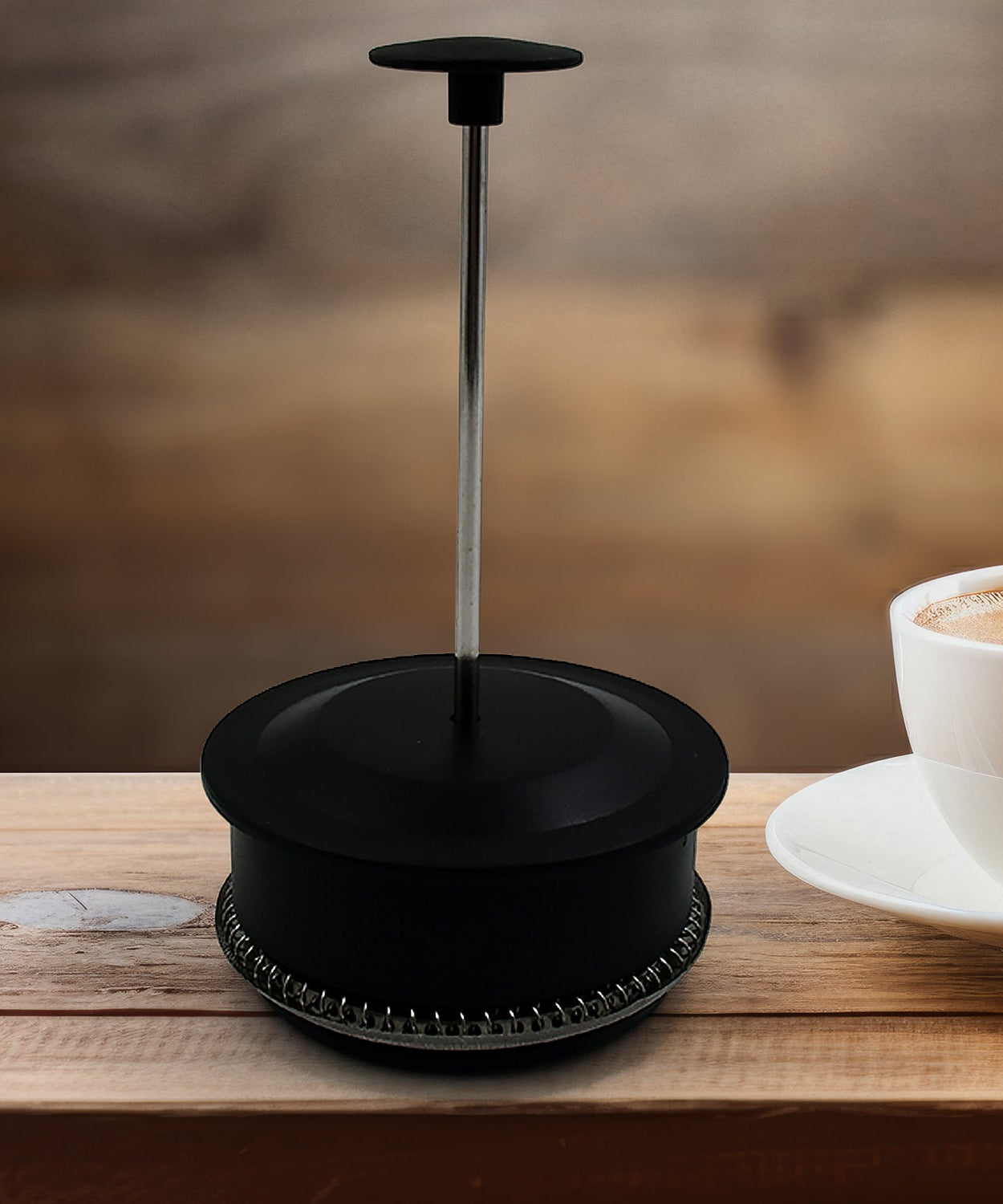 Coffee and Tea maker, Coffee Maker Glass Stainless Steel Coffee Press Glass Teapot for Camping Travel Gifts kitchen tools (Approx 350ml)