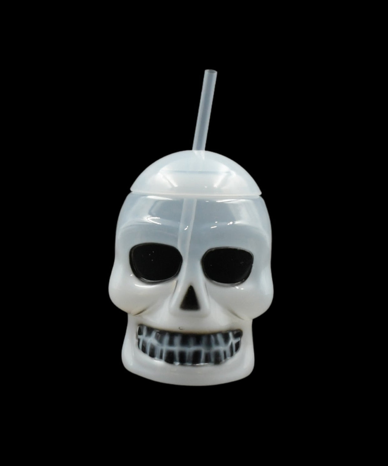 Ghost Face Bottle Water Bottle, Drinking Cup with Lid and Straw, Party Favors Summer Hawaiian and Beach Party Decorations for Kids Adults With Brown Box(1 Pc)