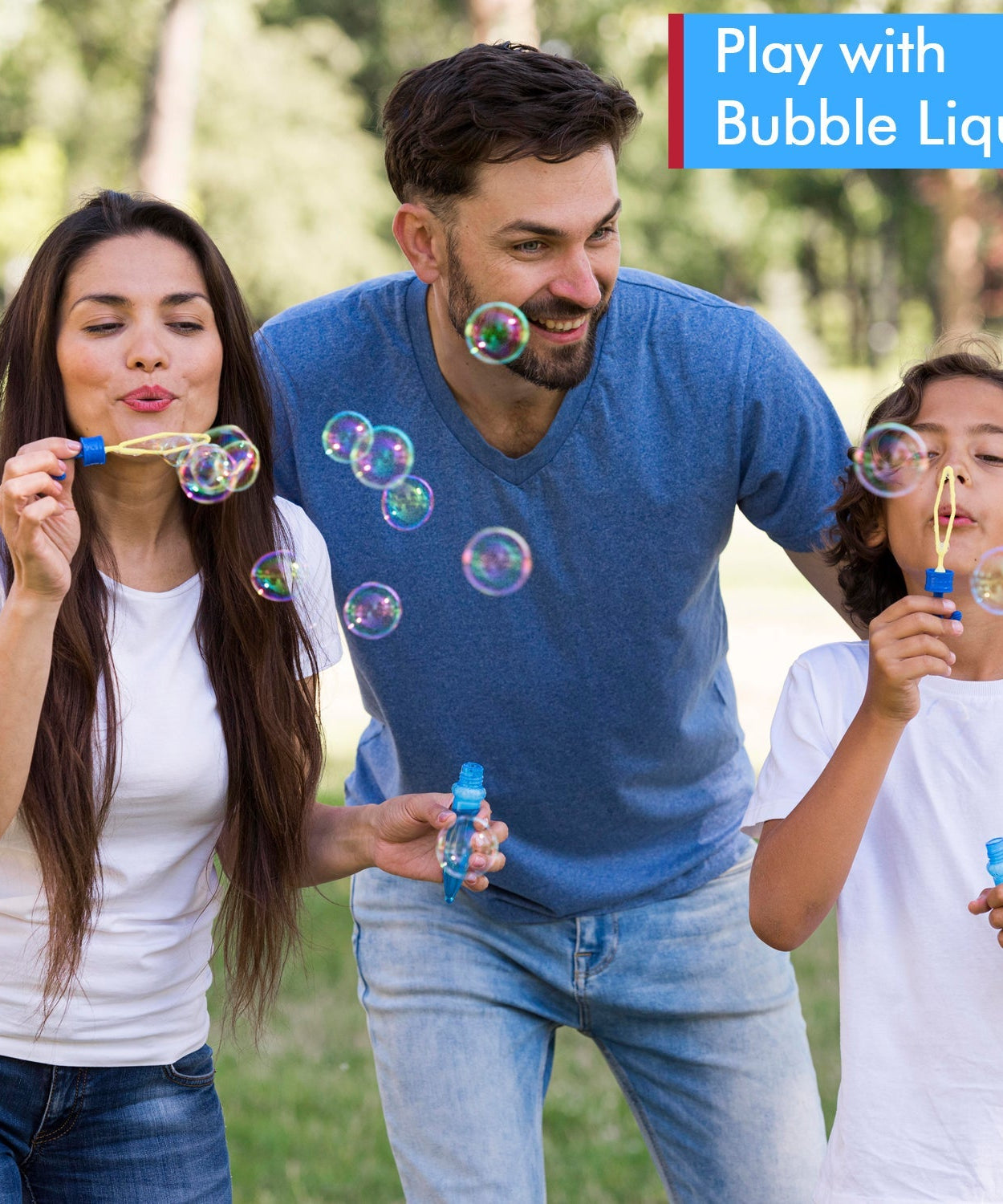 Bubble solution for kids, 1 liter bottle for bubble machines